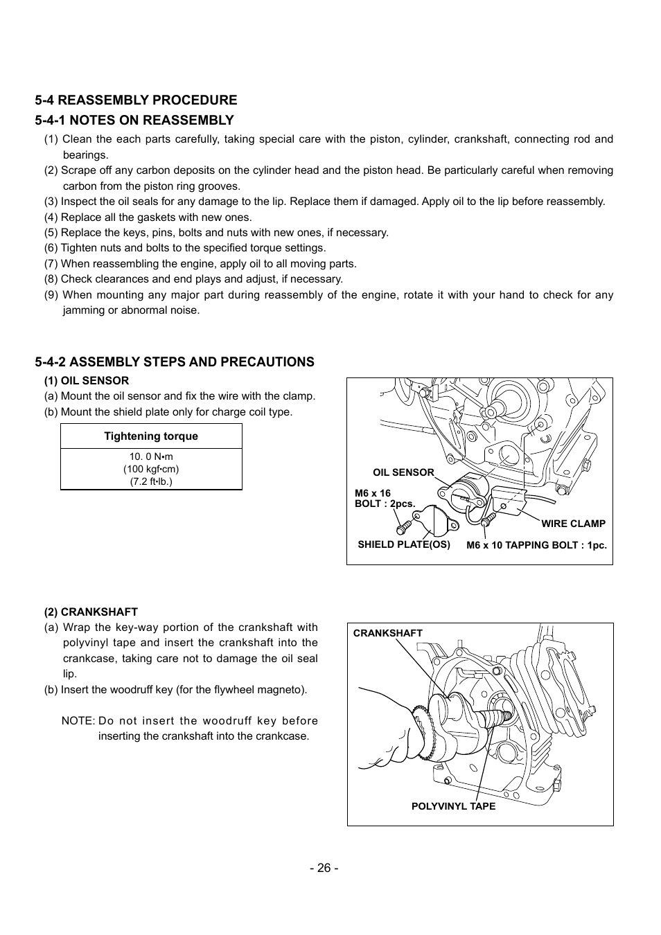 4-2 assembly steps and precautions | Subaru Robin EX30 User Manual | Page 29 / 78