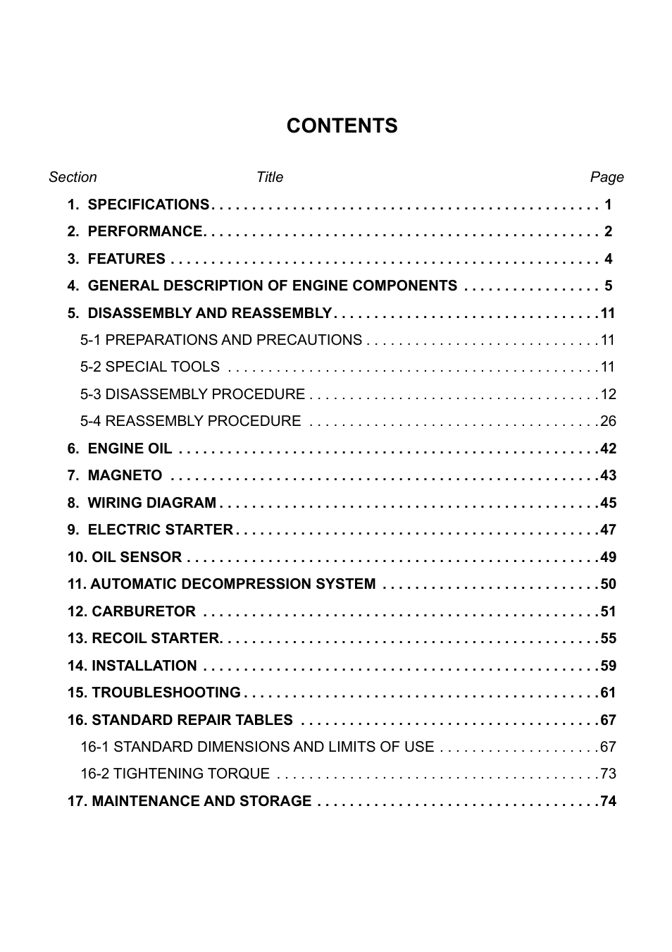 Subaru Robin EX30 User Manual | Page 3 / 78