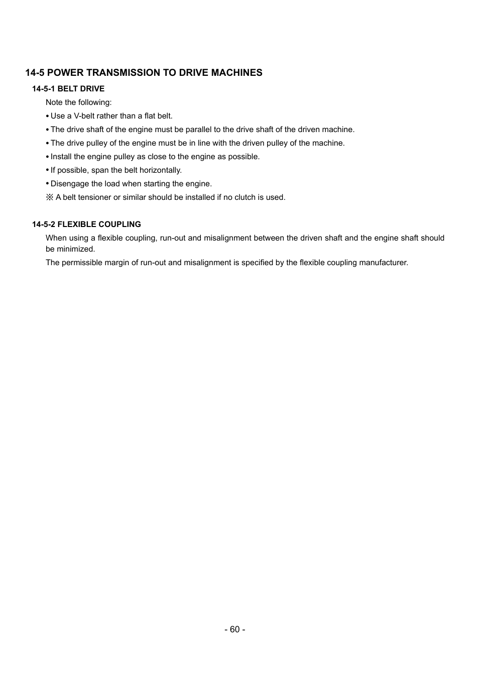 5 power transmission to drive machines | Subaru Robin EX30 User Manual | Page 61 / 78