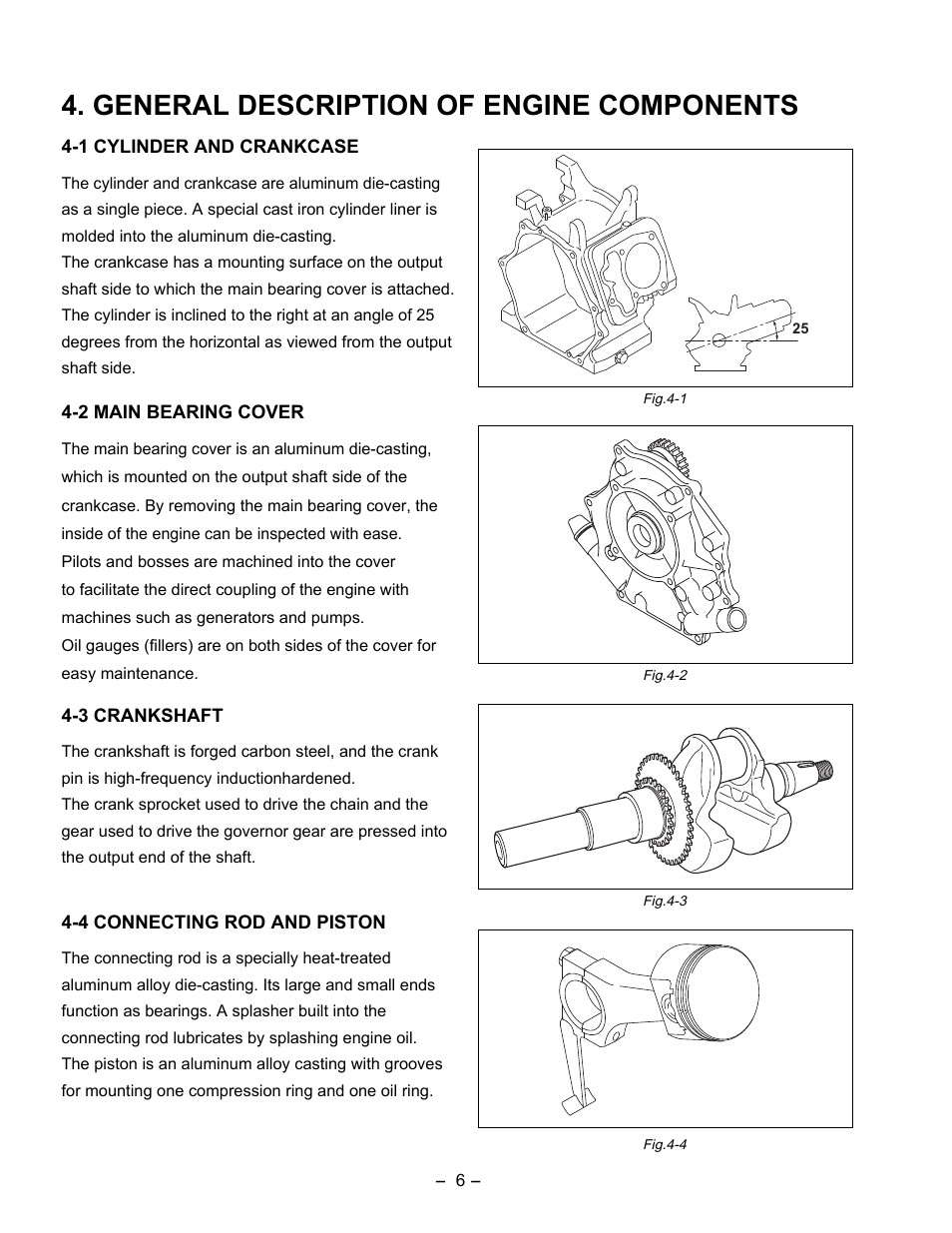 General description of engine components | Subaru Robin EX35 User Manual | Page 10 / 88