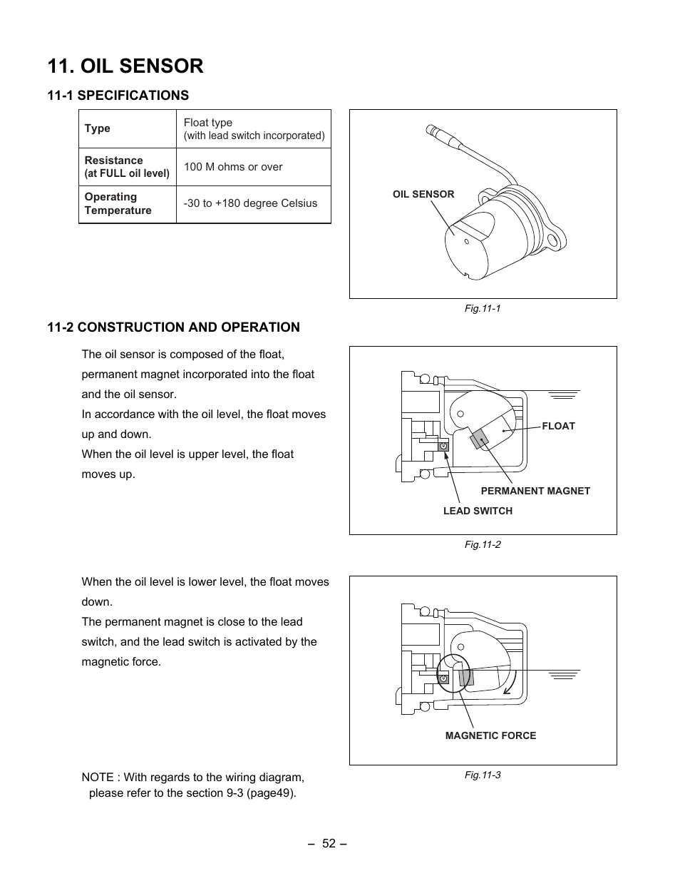 Oil sensor | Subaru Robin EX35 User Manual | Page 56 / 88