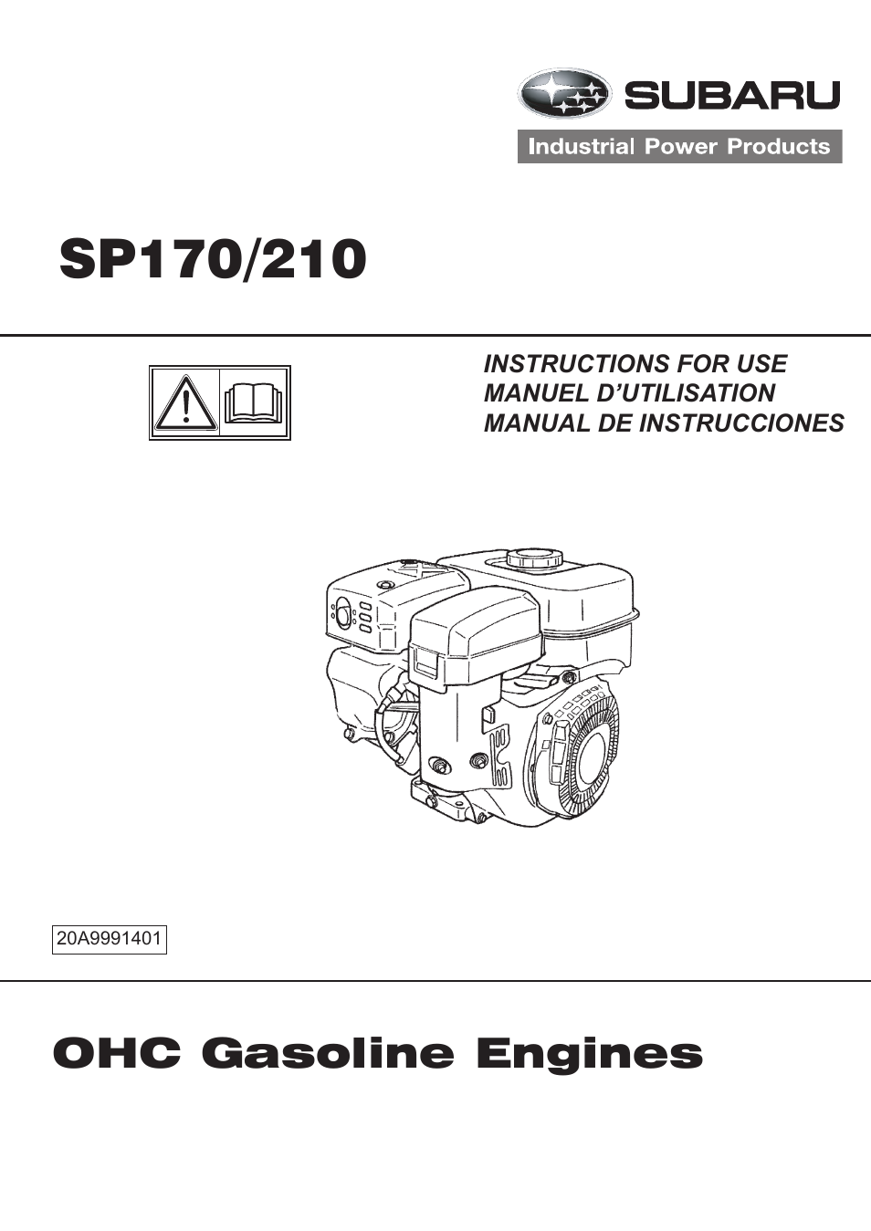 Subaru Robin SP170 User Manual | 24 pages