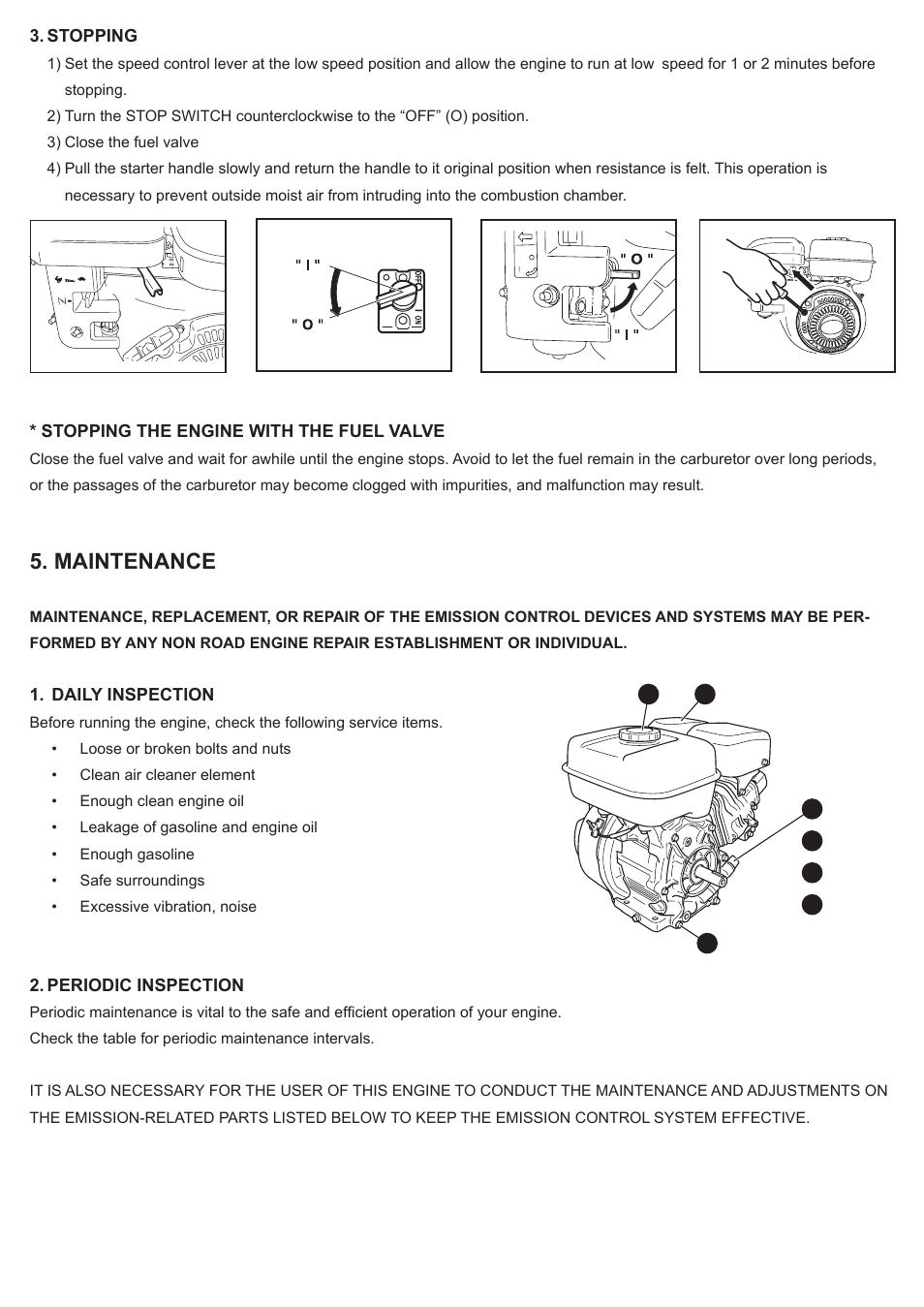 Maintenance | Subaru Robin SP170 User Manual | Page 14 / 24