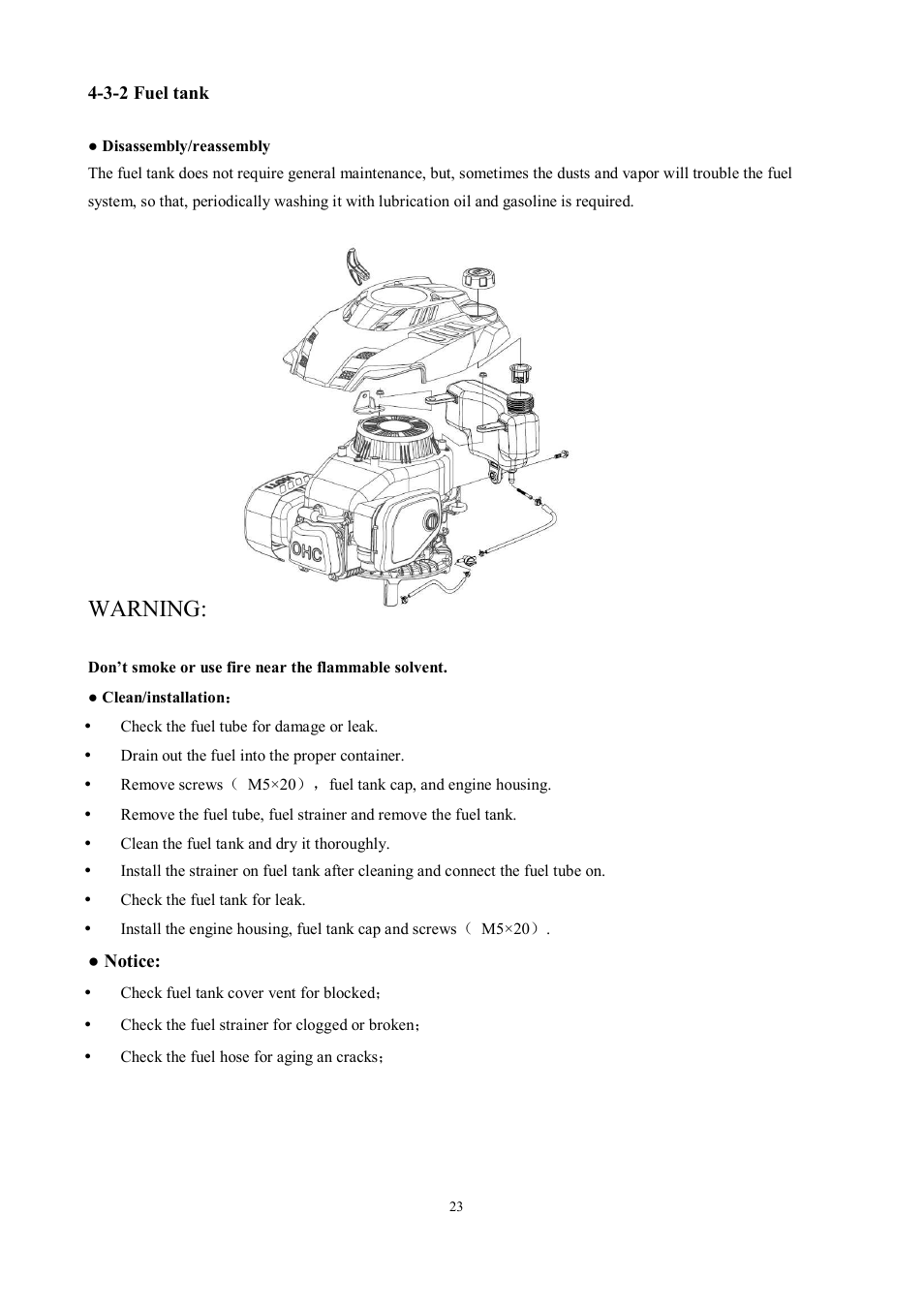 Warning | Subaru Robin EA190V User Manual | Page 26 / 52