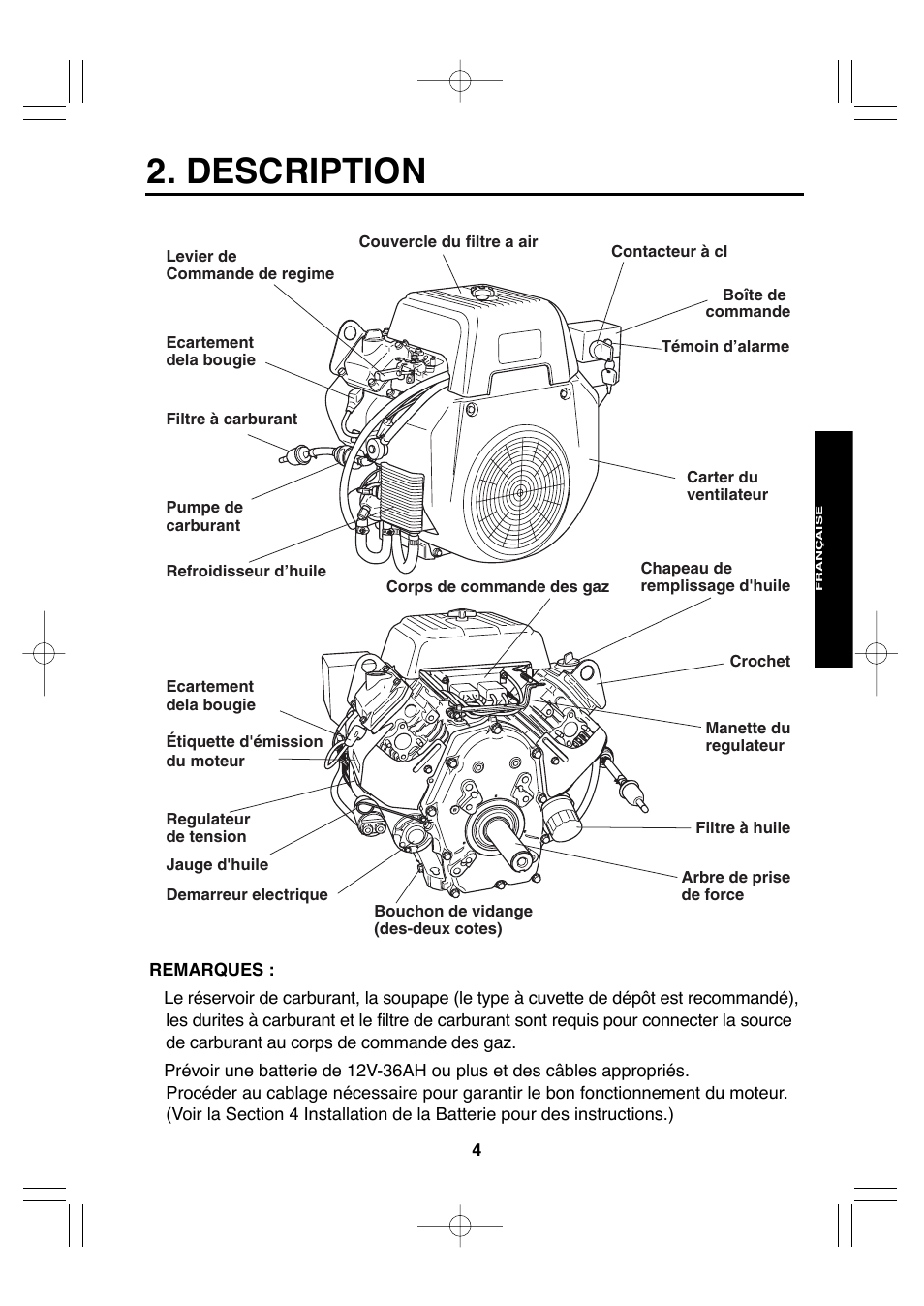 Description | Subaru Robin EH72 FI User Manual | Page 36 / 80