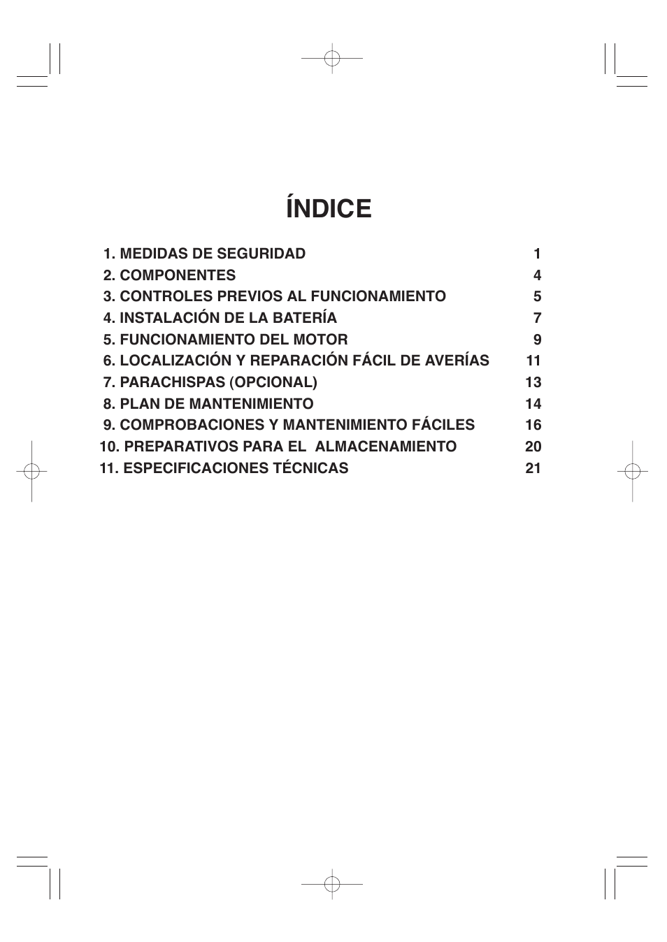 Índice | Subaru Robin EH72 FI User Manual | Page 57 / 80