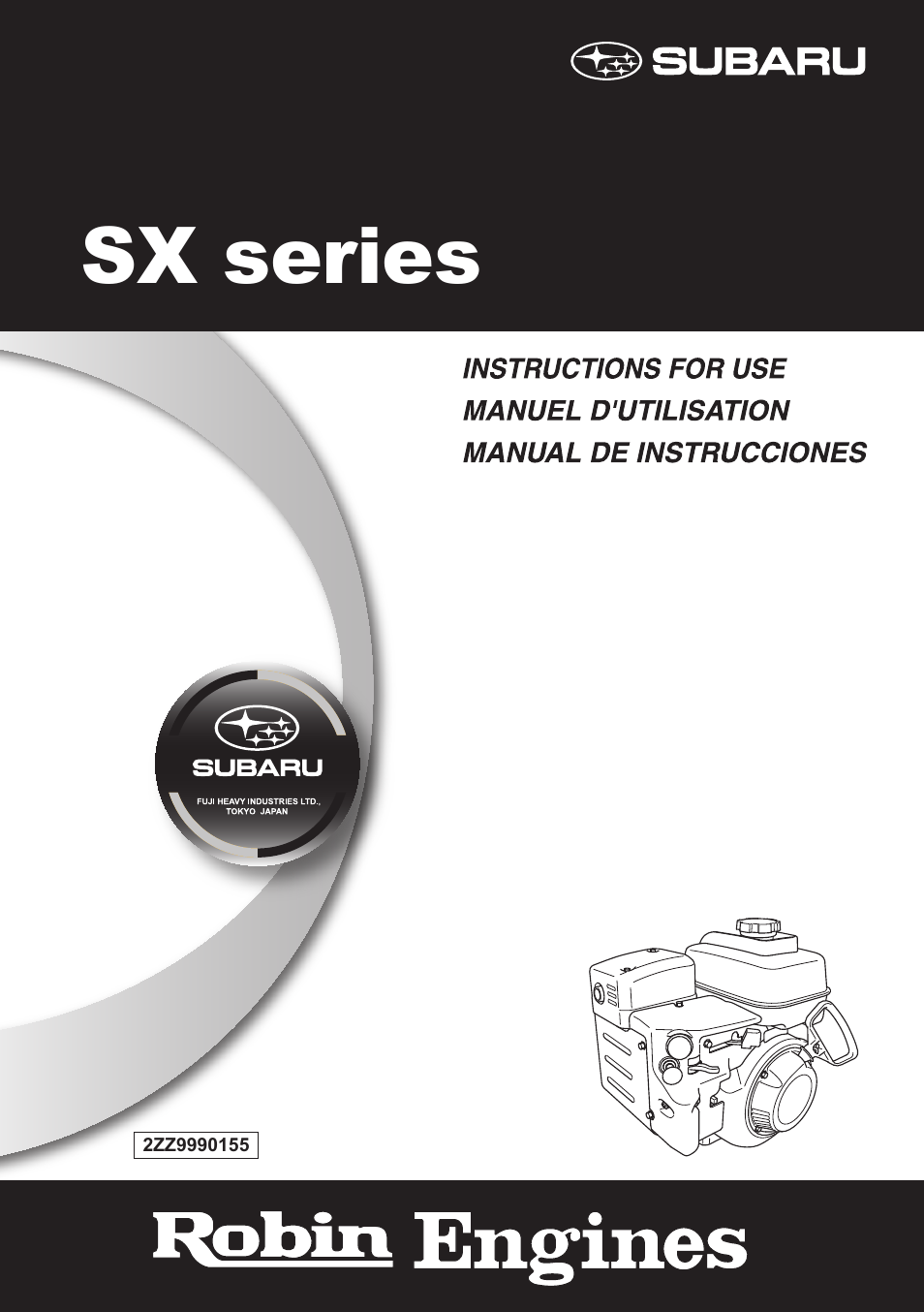 Subaru Robin SX17 User Manual | 22 pages