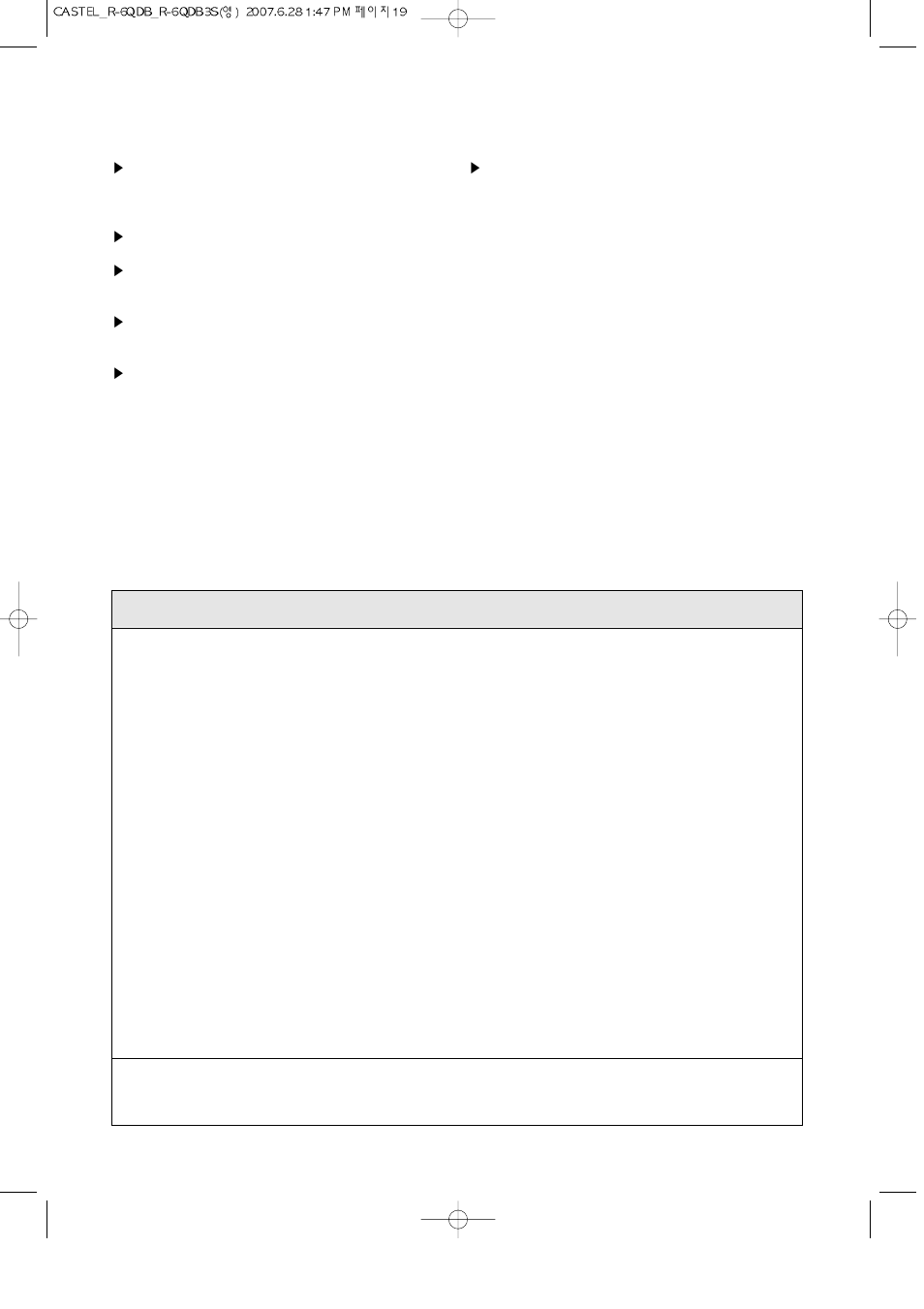 Defrosting guide, Cooking & reheating chart | Daewoo KOR-6QDB User Manual | Page 20 / 25