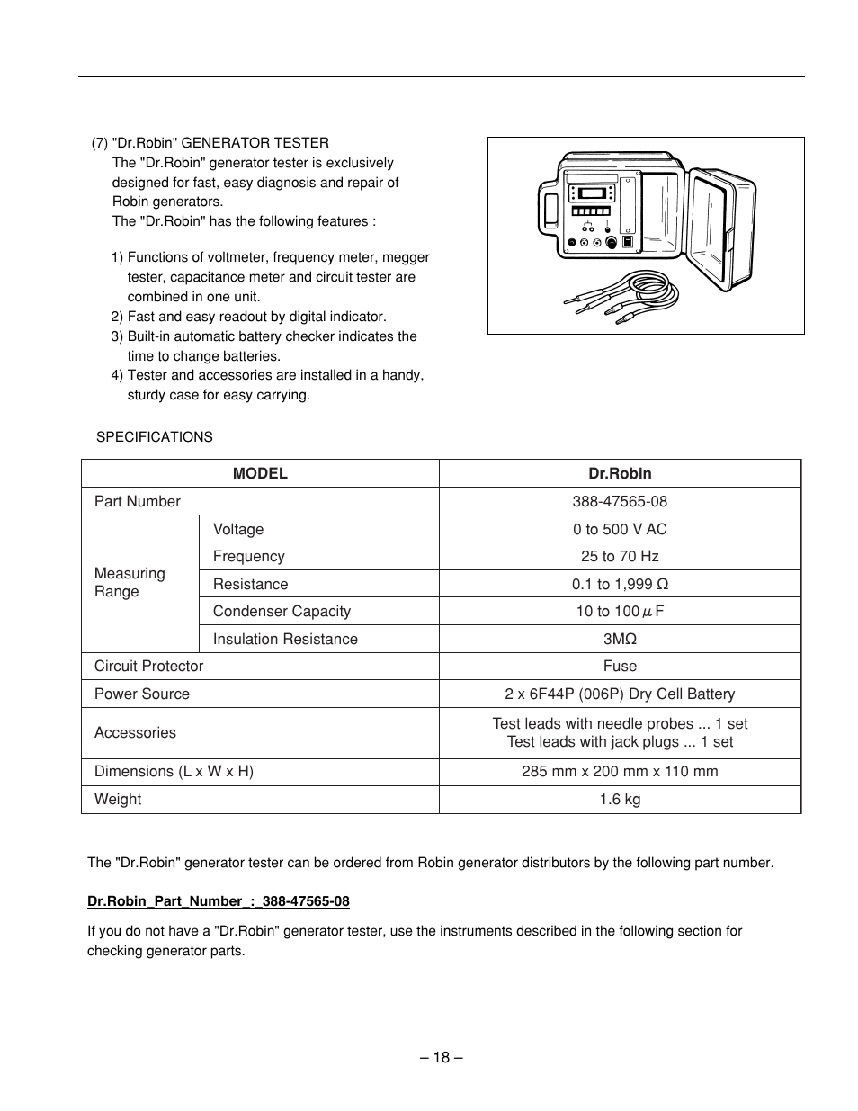 Subaru Robin RGX3600 User Manual | Page 21 / 50