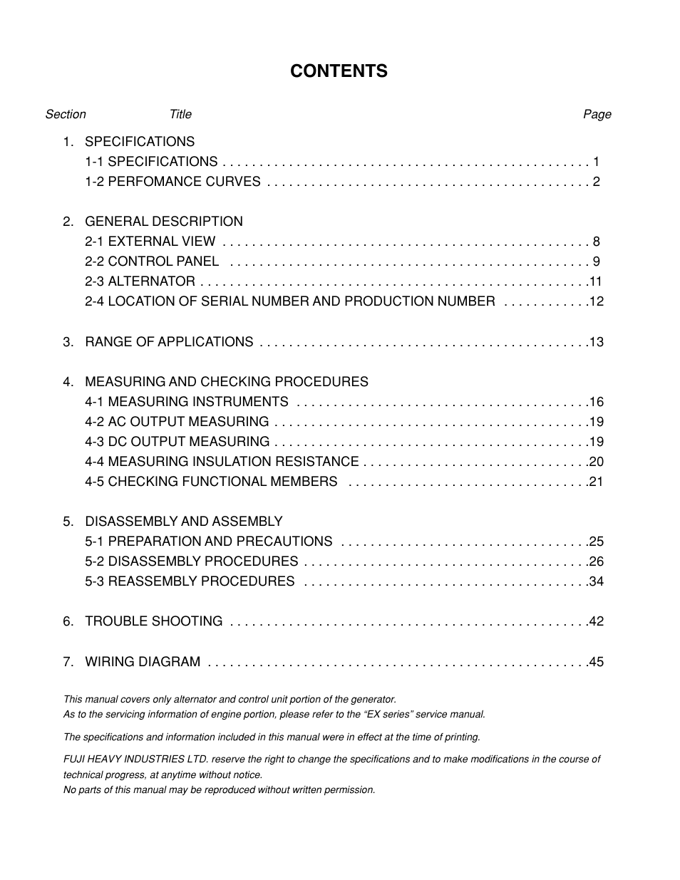 Subaru Robin RGX3600 User Manual | Page 3 / 50