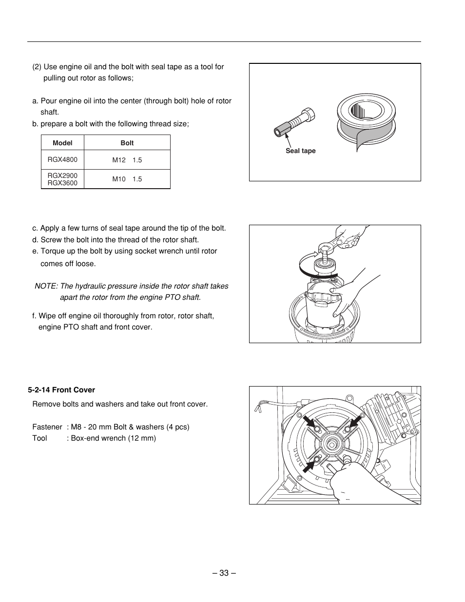 Subaru Robin RGX3600 User Manual | Page 36 / 50