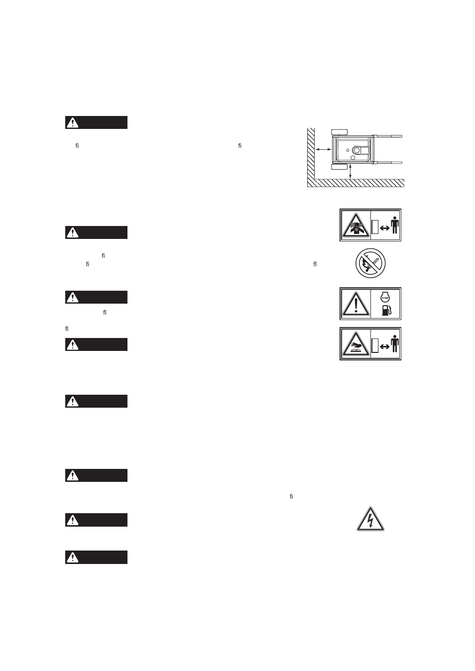 Safety precautions, Danger, Warning | Subaru Robin SGX3500 User Manual | Page 10 / 35