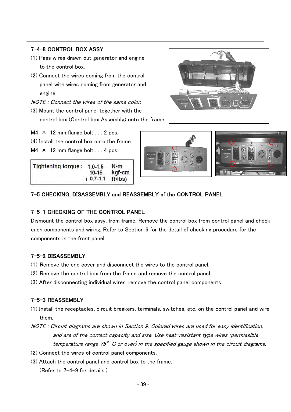 Subaru Robin SGX3500 User Manual | Page 41 / 46