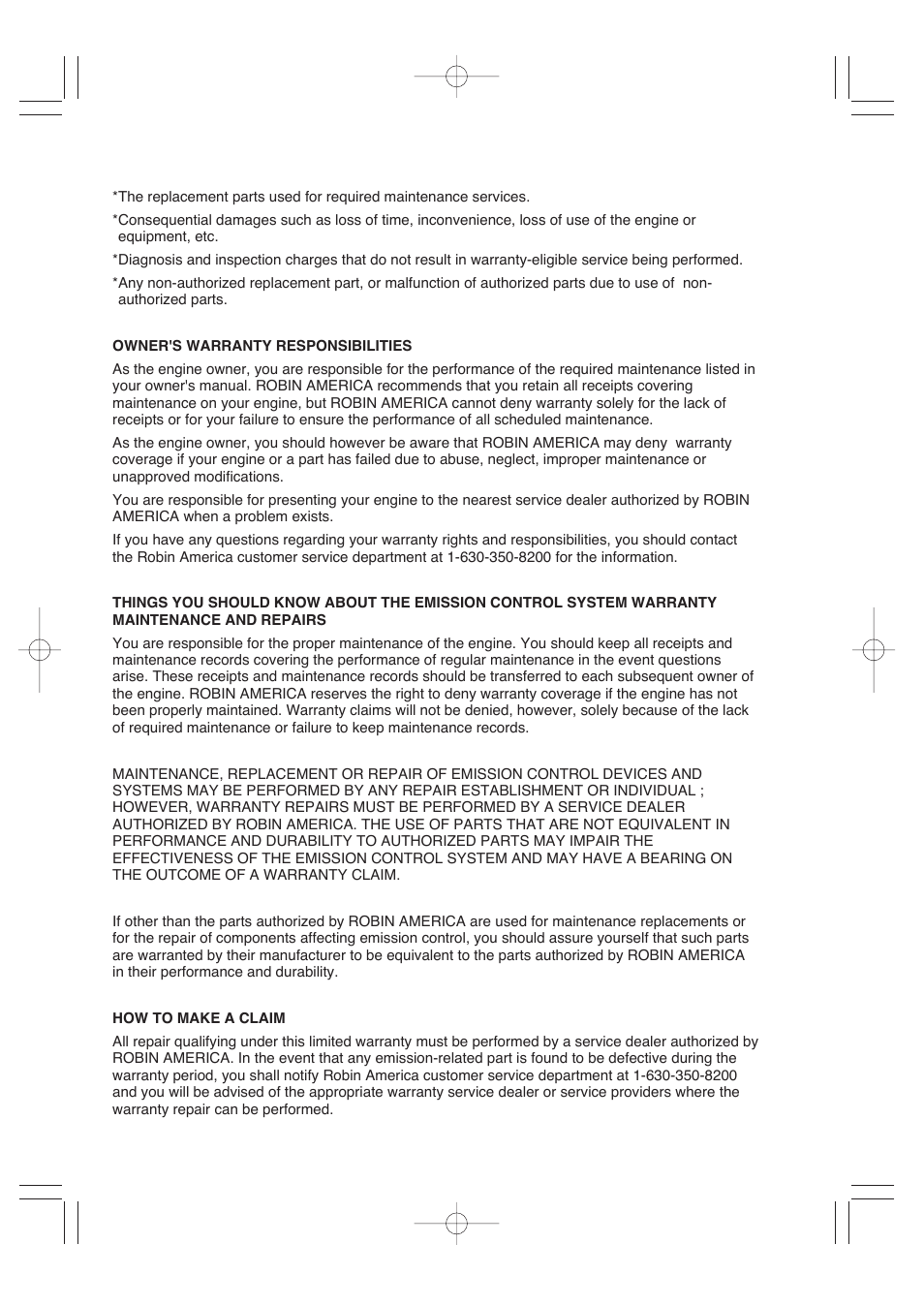 Subaru Robin RGV7500 User Manual | Page 4 / 46