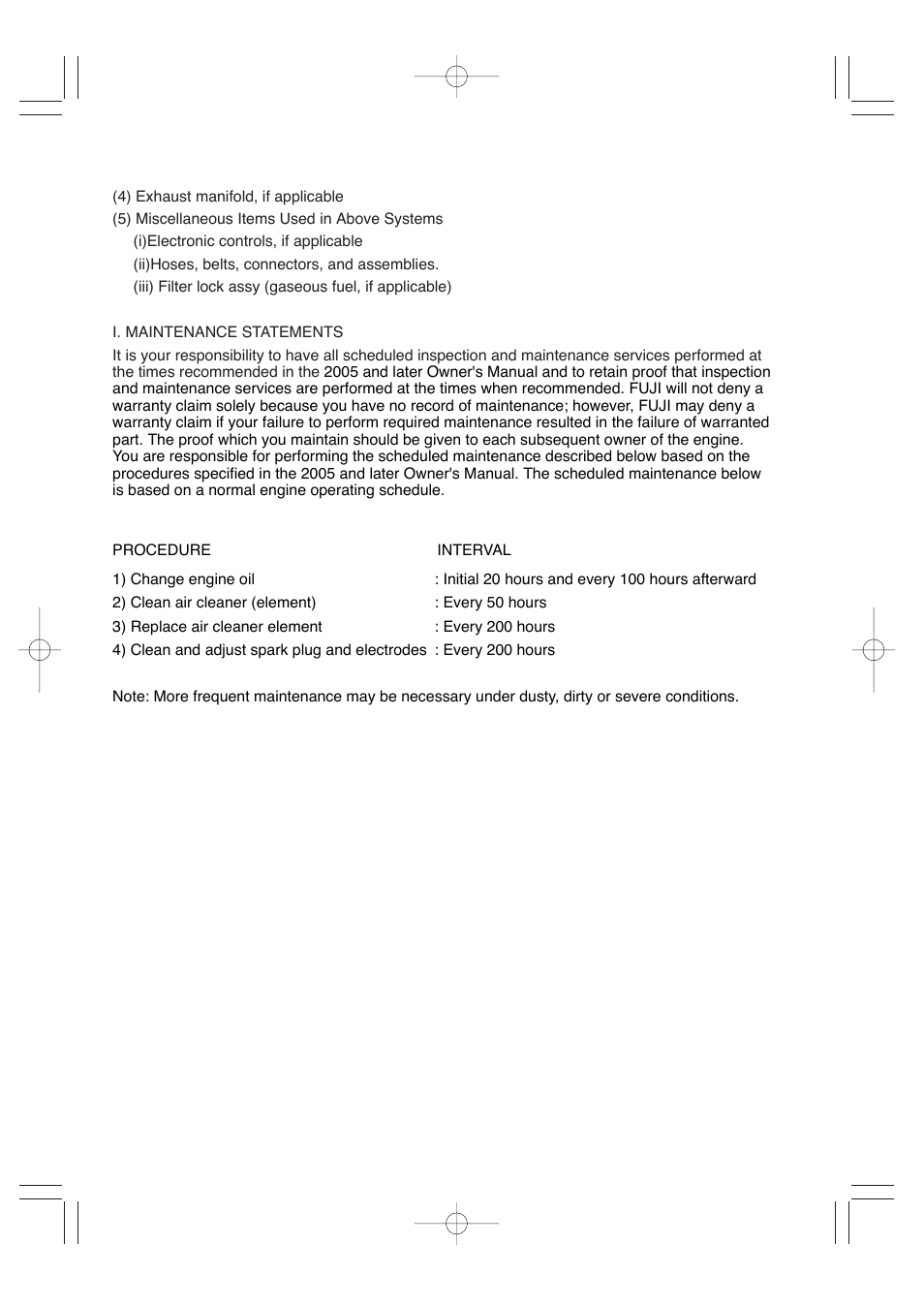 Subaru Robin RGV7500 User Manual | Page 8 / 46