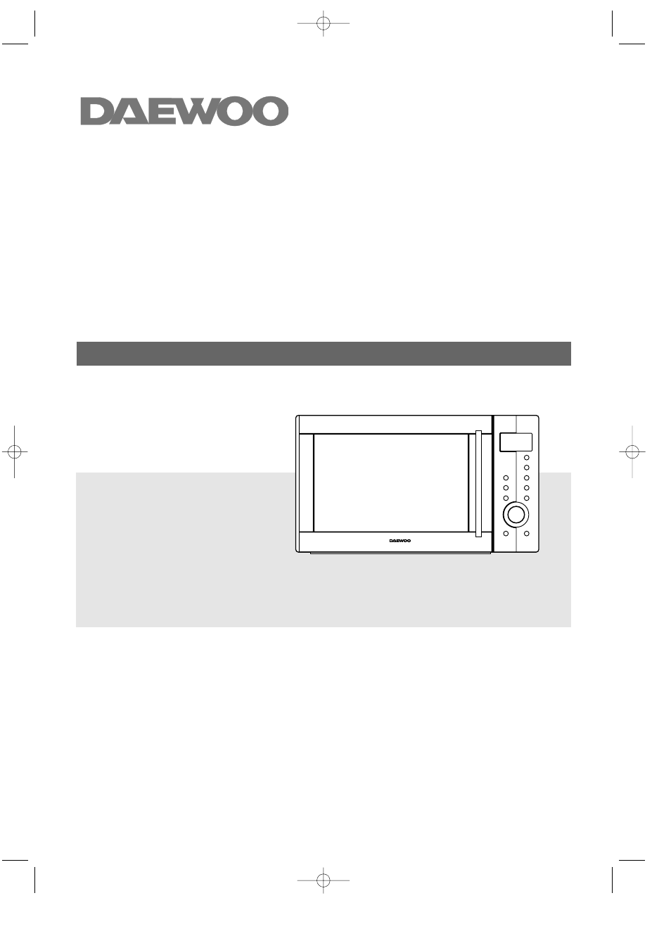 Daewoo KOC-924T0S User Manual | 21 pages