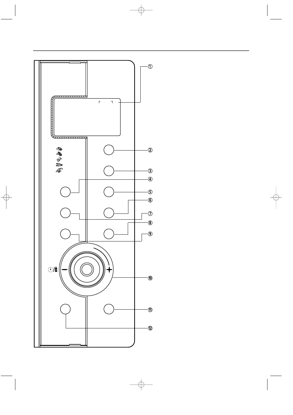 Control panel | Daewoo KOC-924T0S User Manual | Page 6 / 21