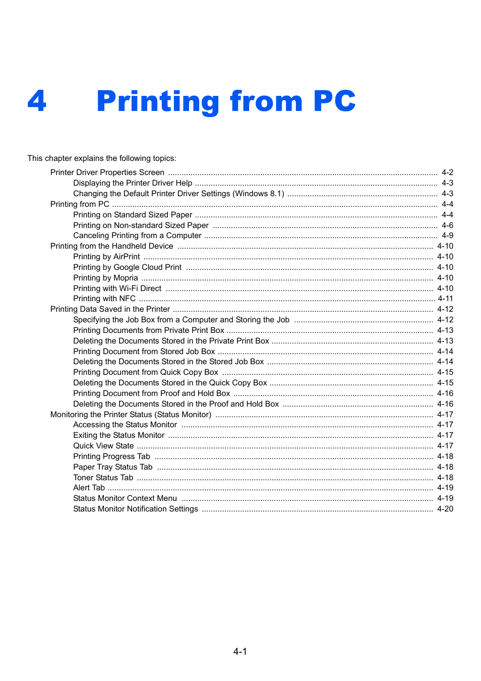 4 printing from pc, Printing from pc -1, Printing from pc | 4printing from pc | Kyocera Taskalfa 3511i User Manual | Page 174 / 610