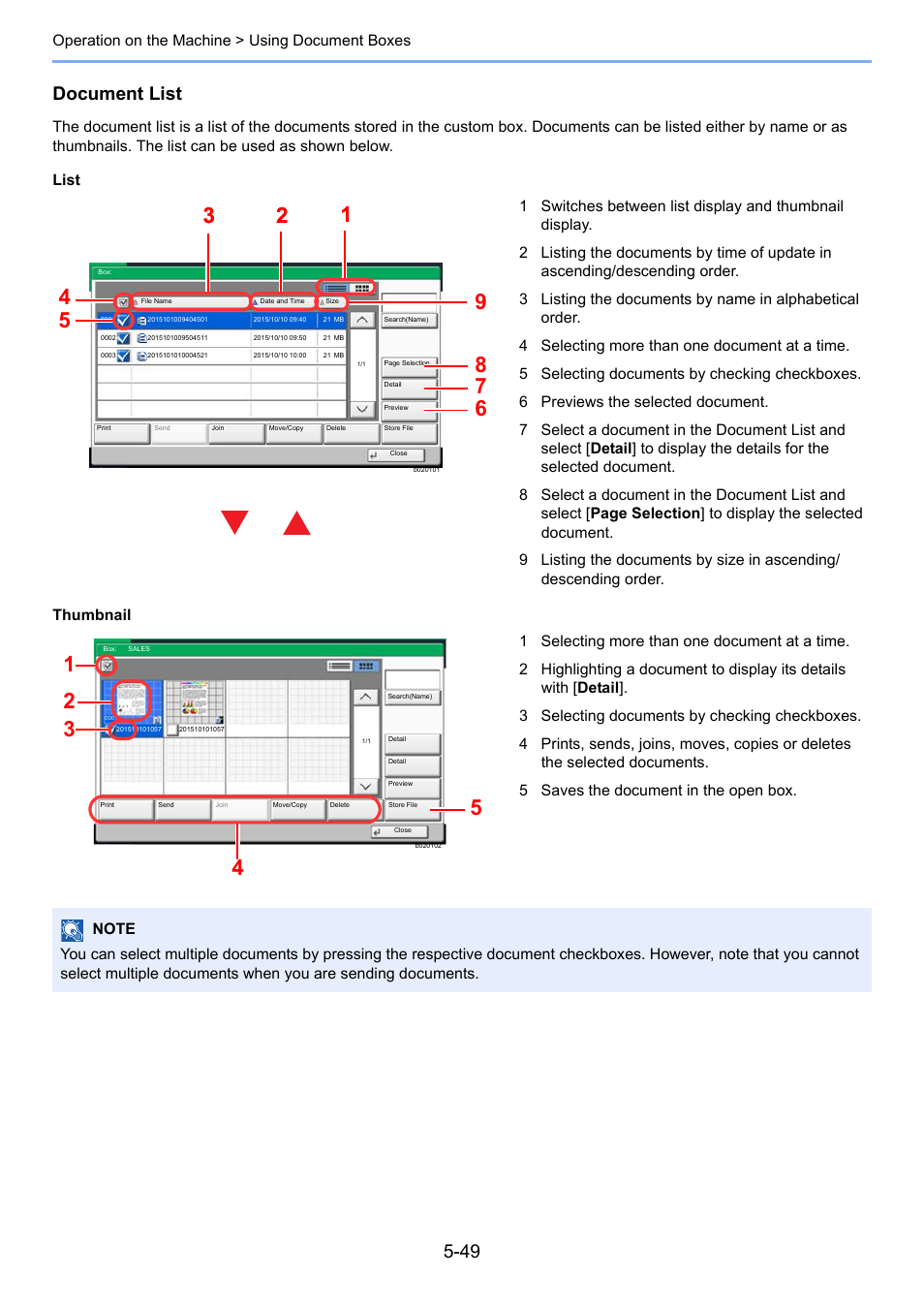 Document list | Kyocera Taskalfa 3511i User Manual | Page 242 / 610