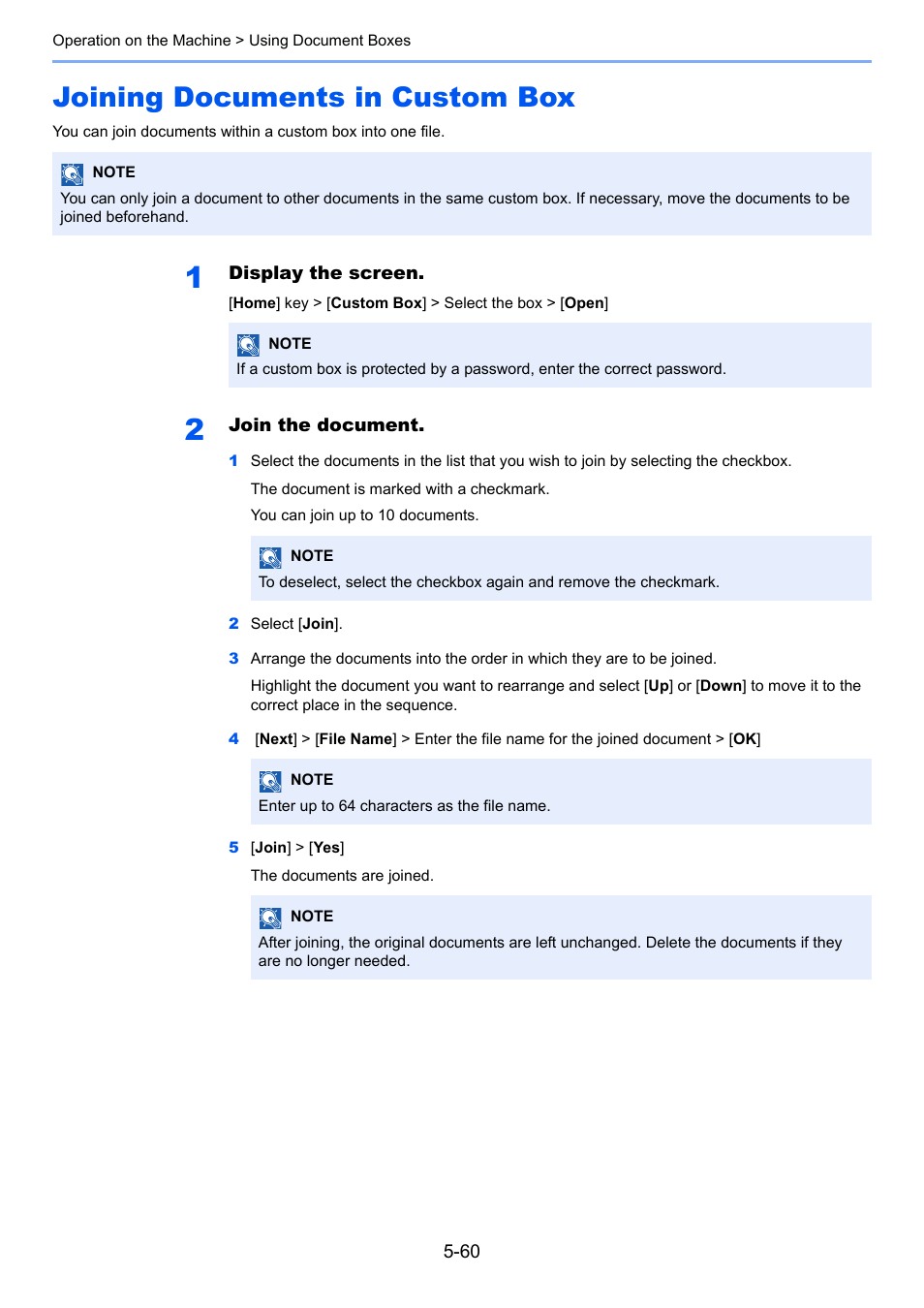 Joining documents in custom box, Joining documents in custom box -60 | Kyocera Taskalfa 3511i User Manual | Page 253 / 610