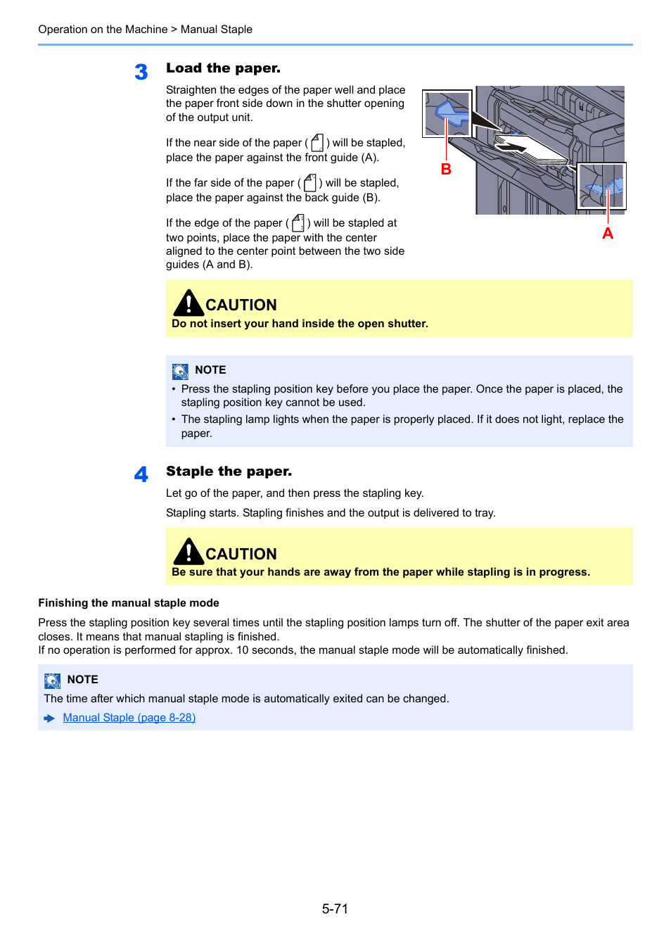 Caution | Kyocera Taskalfa 3511i User Manual | Page 264 / 610