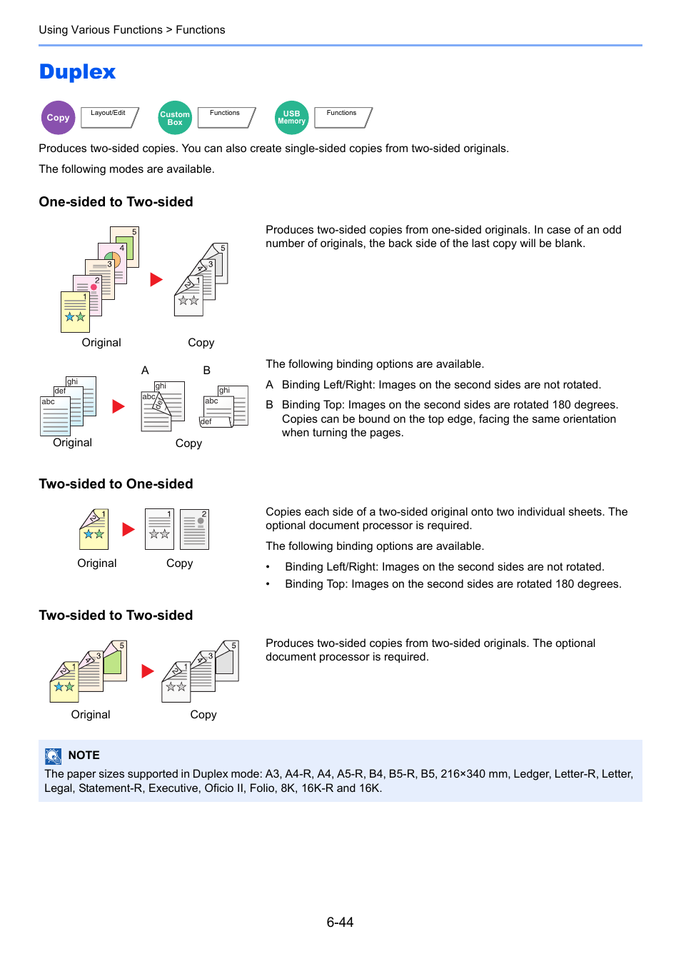 Duplex, Duplex -44 | Kyocera Taskalfa 3511i User Manual | Page 308 / 610