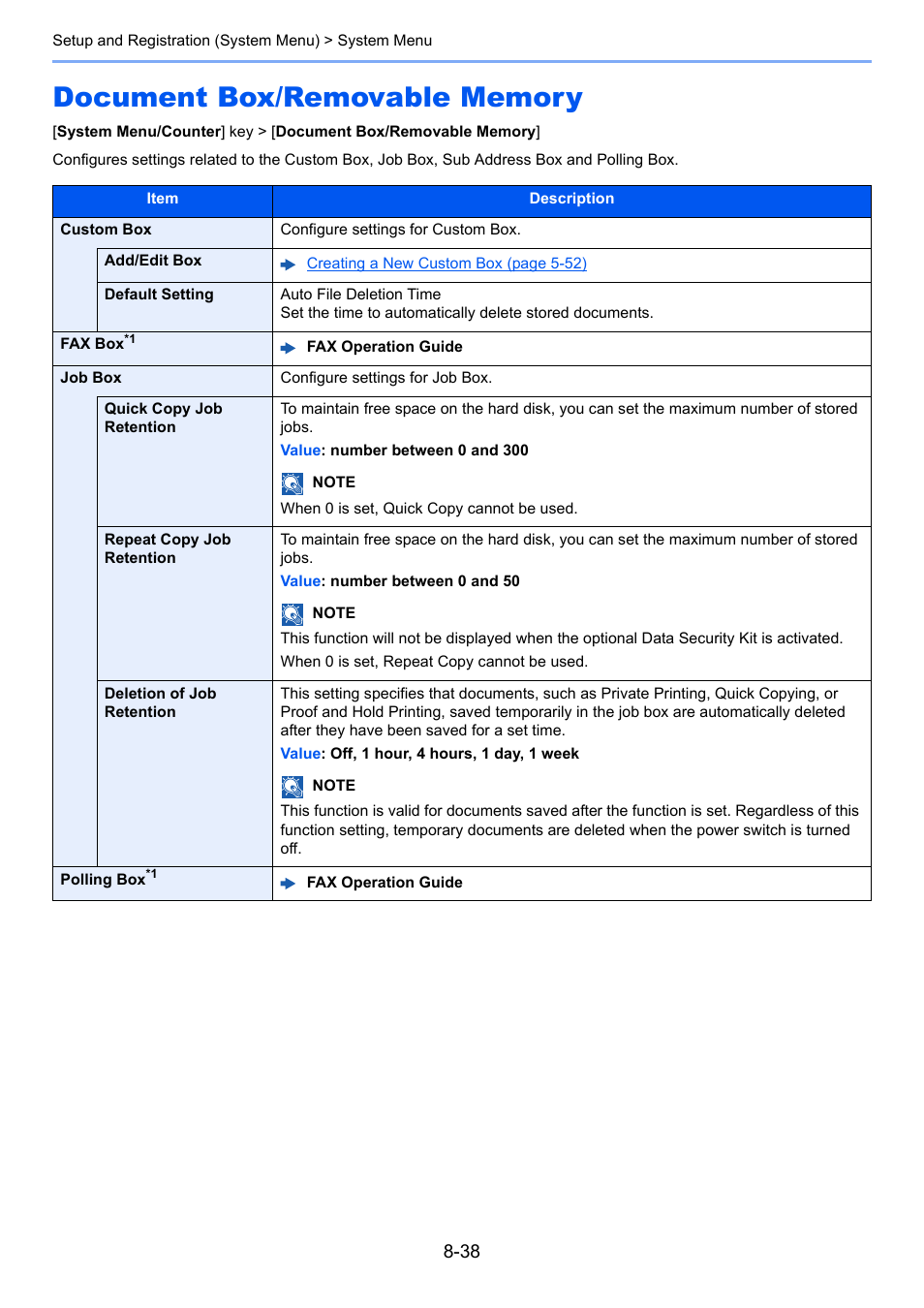 Document box/removable memory, Document box/removable memory -38 | Kyocera Taskalfa 3511i User Manual | Page 392 / 610