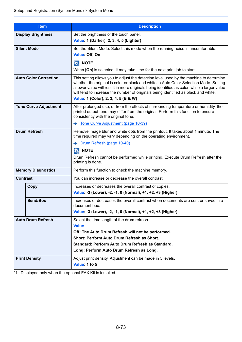 Print density | Kyocera Taskalfa 3511i User Manual | Page 427 / 610