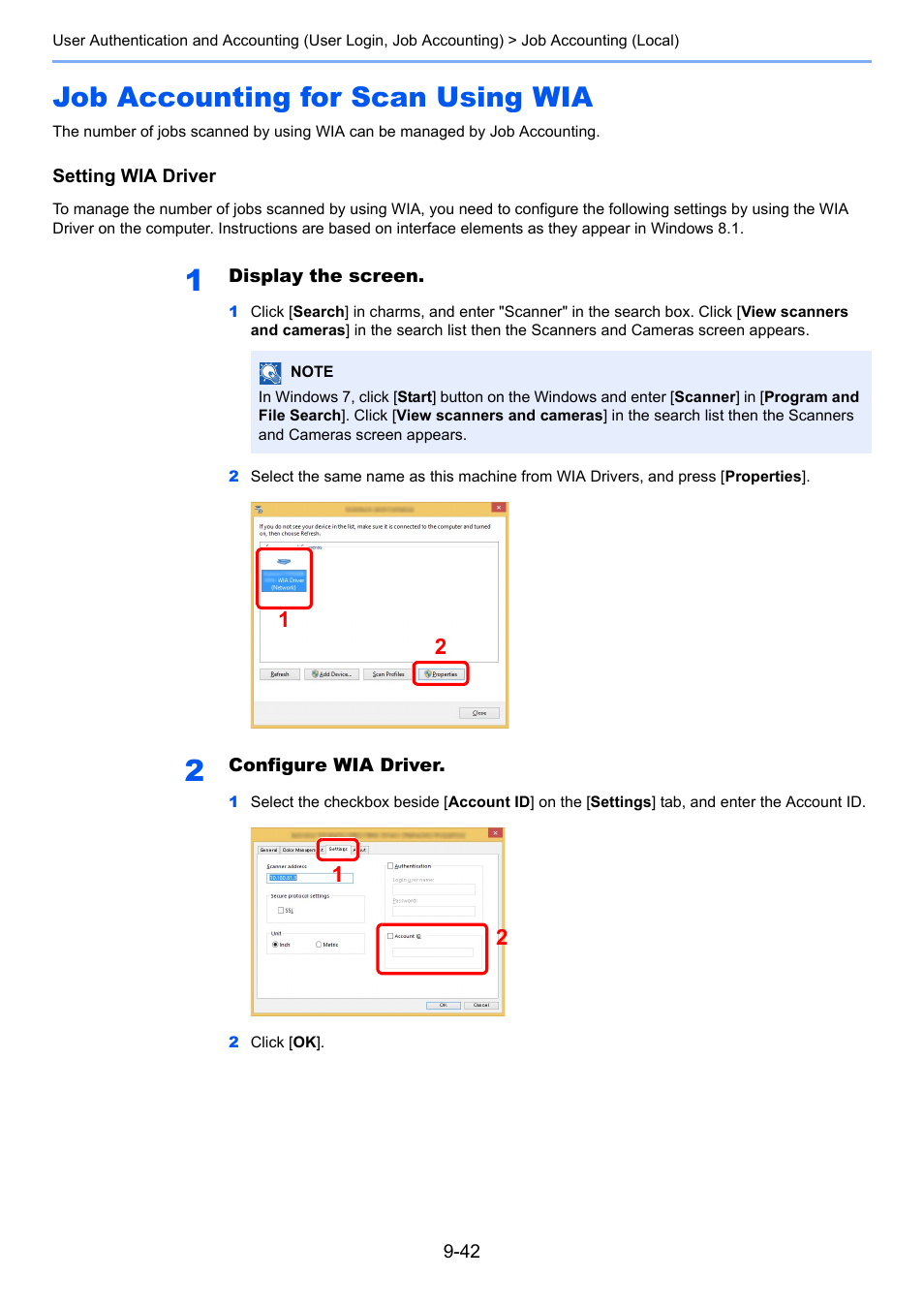 Job accounting for scan using wia, Job accounting for scan using wia -42 | Kyocera Taskalfa 3511i User Manual | Page 470 / 610