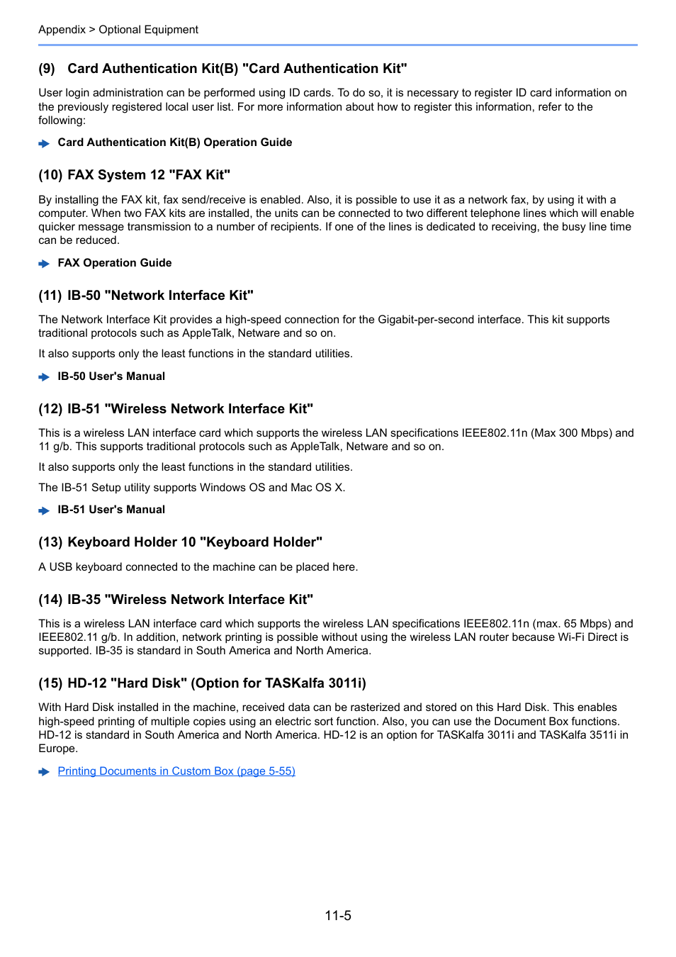 11) ib, 15) hd-12, Yboar | Kyocera Taskalfa 3511i User Manual | Page 571 / 610