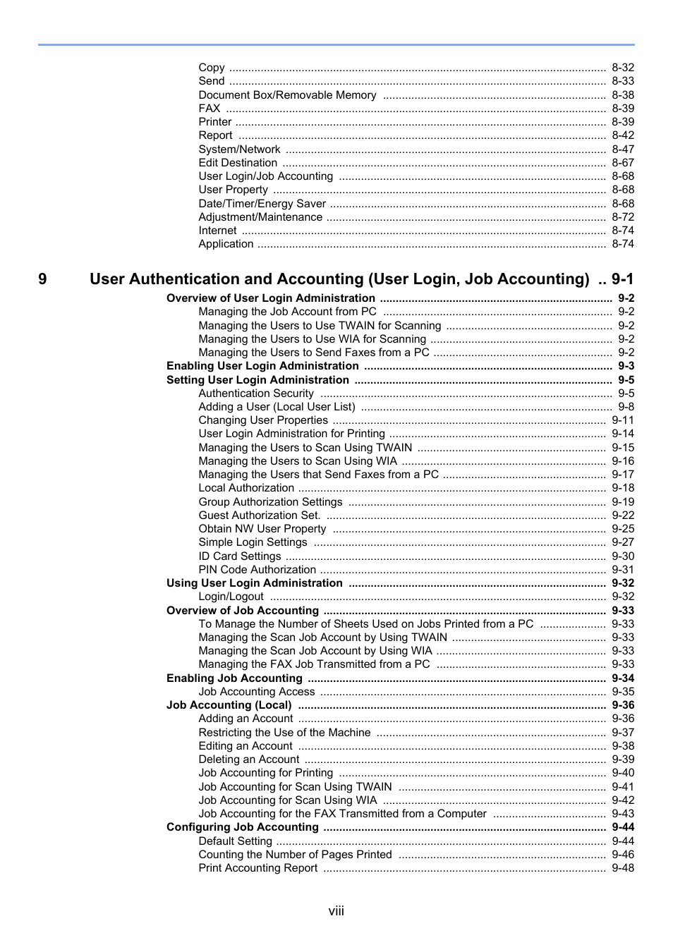 Kyocera Taskalfa 3511i User Manual | Page 9 / 610