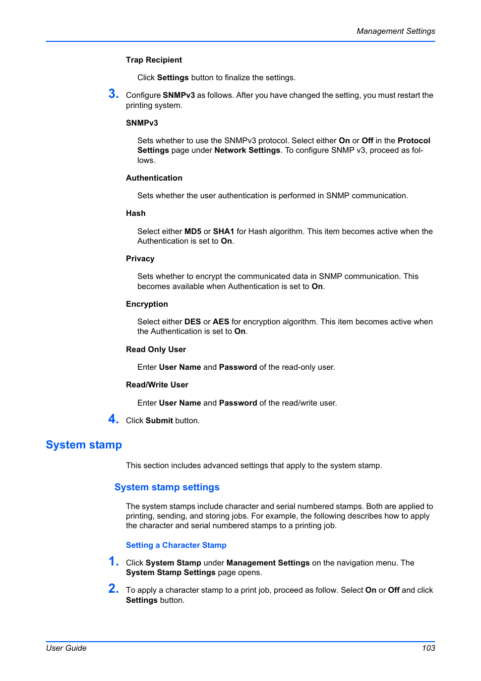 System stamp | Kyocera Command Center RX User Manual | Page 107 / 118