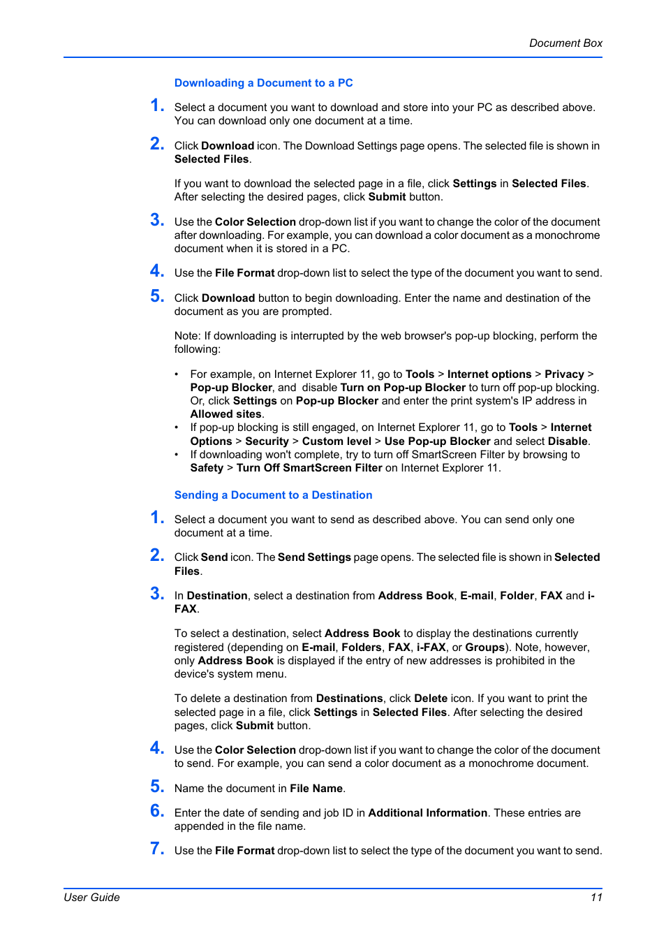 Kyocera Command Center RX User Manual | Page 15 / 118