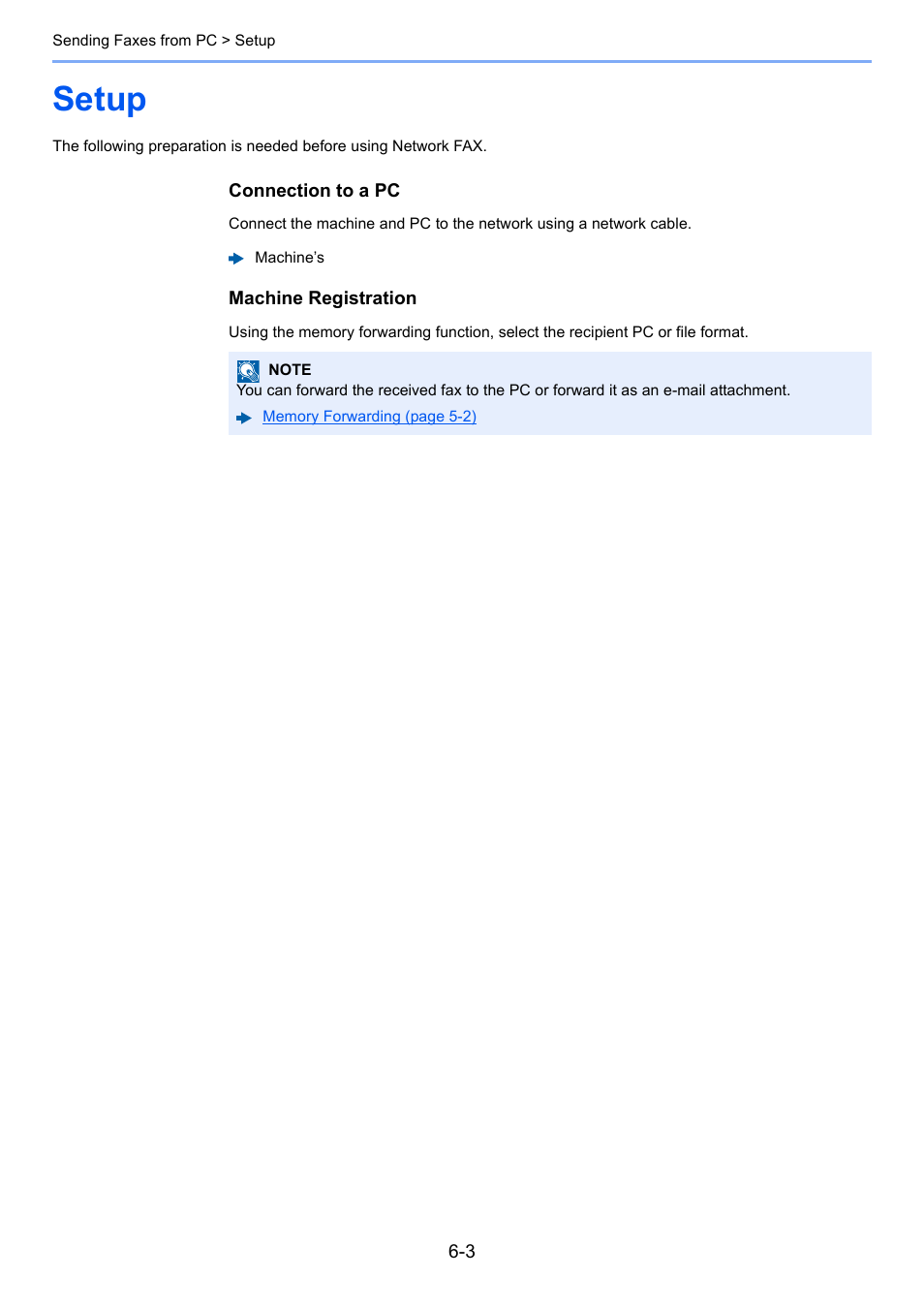 Setup, Setup -3 | Kyocera FAX System 12 User Manual | Page 138 / 258