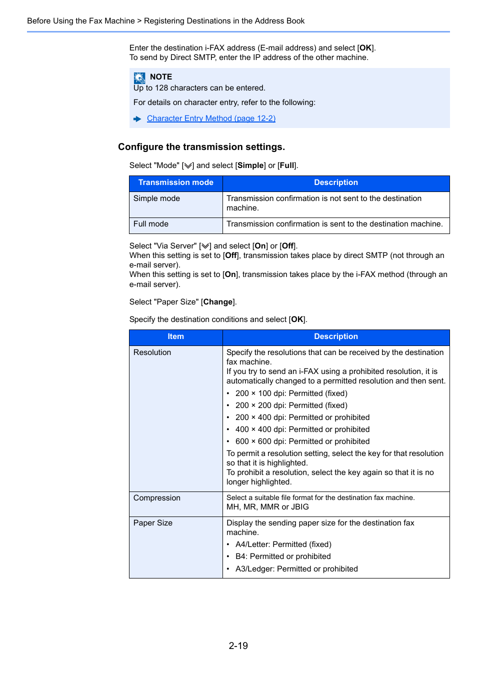 Kyocera FAX System 12 User Manual | Page 35 / 258