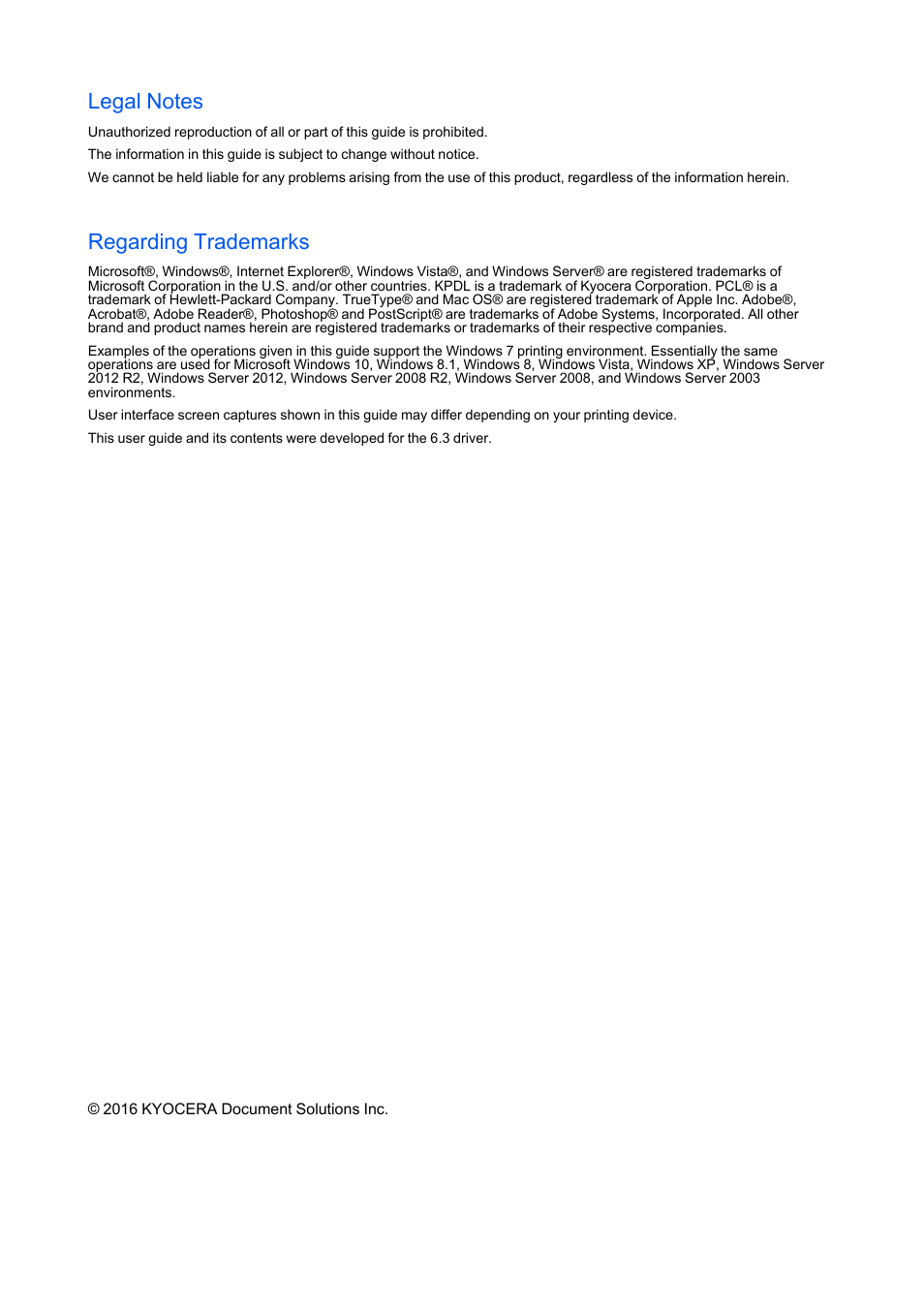 Regarding trademarks | Kyocera Ecosys m2040dn User Manual | Page 2 / 93