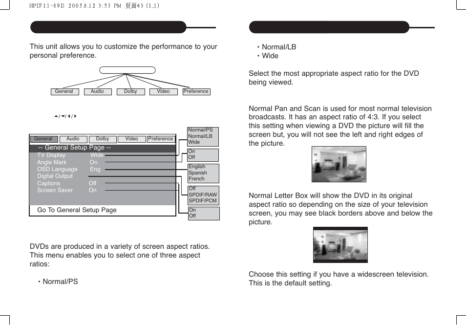 Customizing the function settings | Daewoo DPC - 7400P User Manual | Page 23 / 30