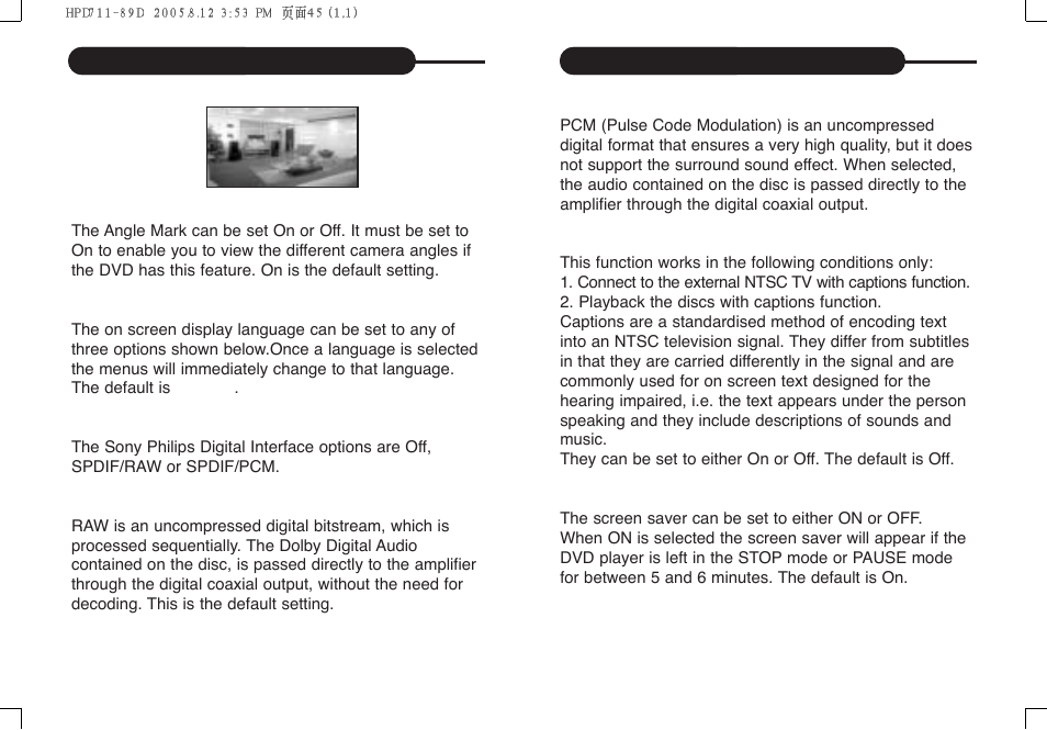 Customizing the function settings | Daewoo DPC - 7400P User Manual | Page 24 / 30