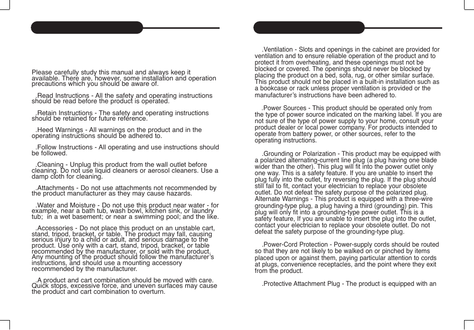 Safety information | Daewoo DPC - 7400P User Manual | Page 3 / 30