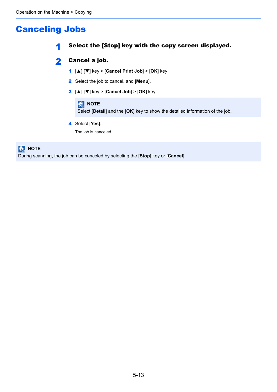 Canceling jobs, Canceling jobs -13 | Kyocera Ecosys m2040dn User Manual | Page 173 / 410