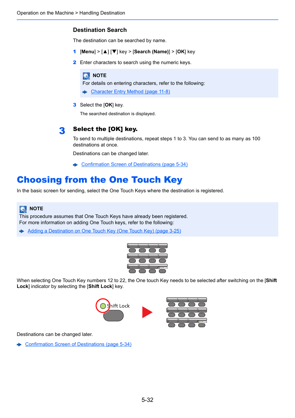 Choosing from the one touch key, Choosing from the one touch key -32 | Kyocera Ecosys m2040dn User Manual | Page 192 / 410