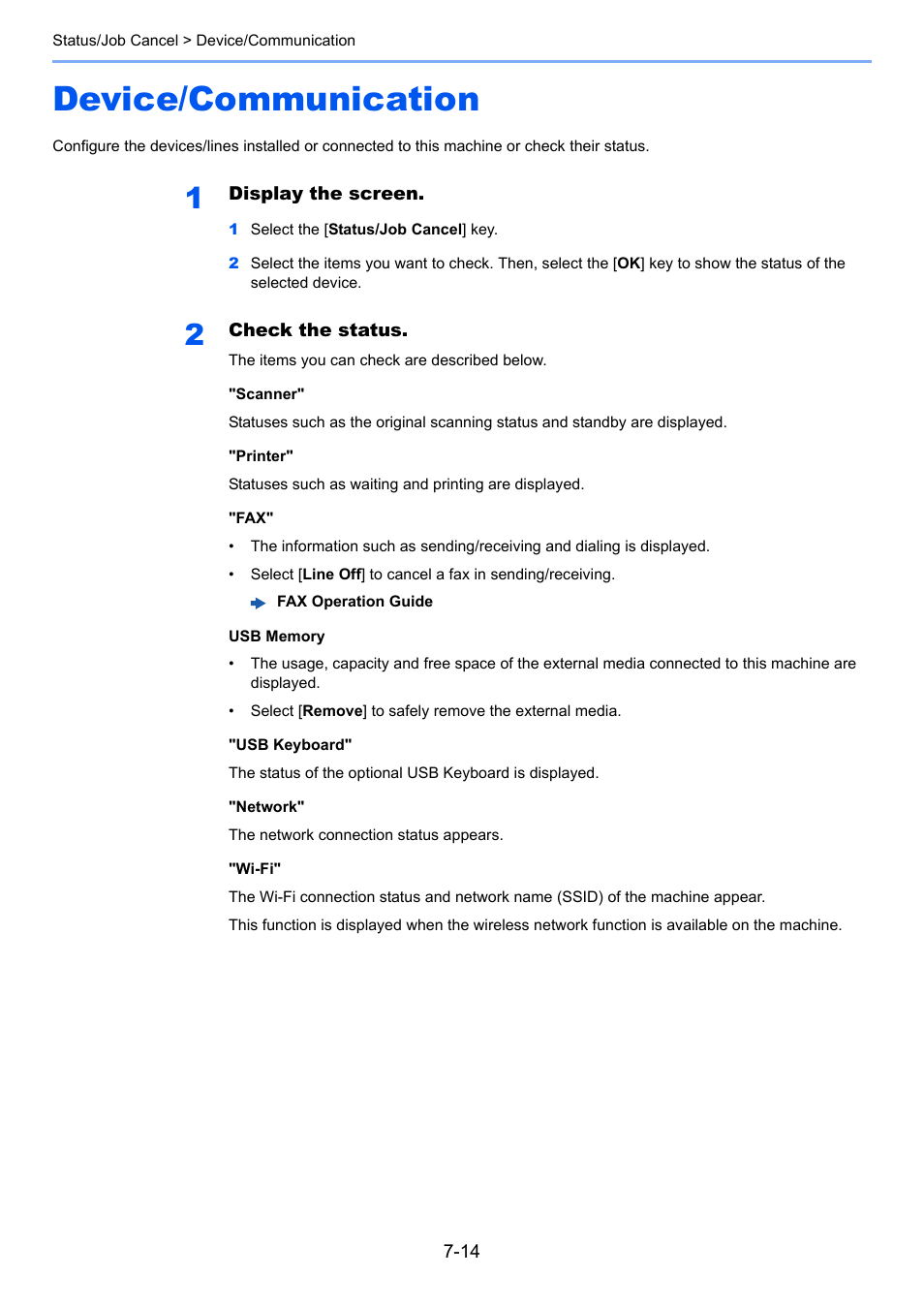 Device/communication, Device/communication -14, Printer | Kyocera Ecosys m2040dn User Manual | Page 245 / 410