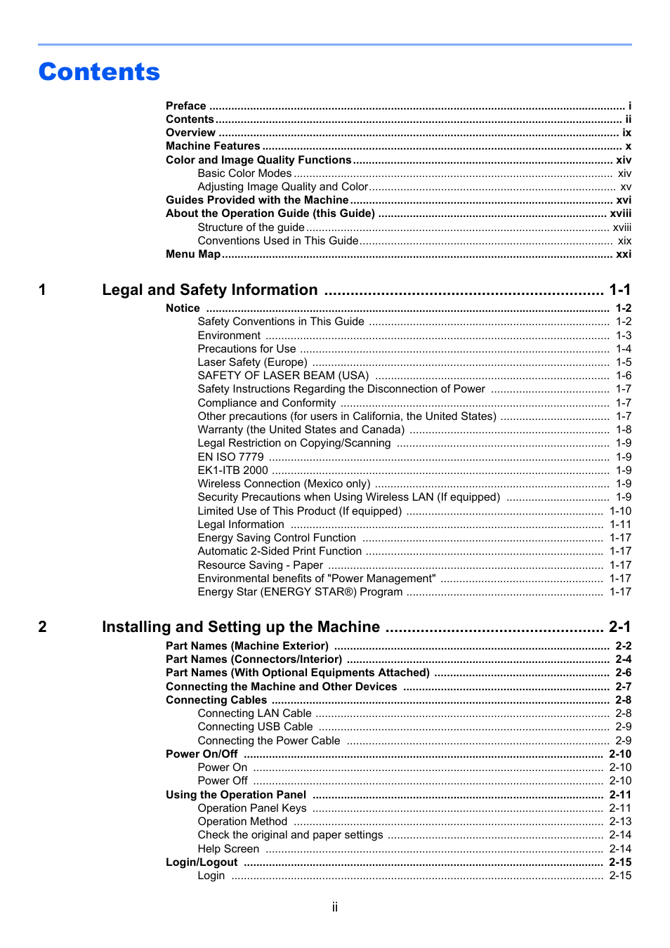Kyocera Ecosys m2040dn User Manual | Page 3 / 410