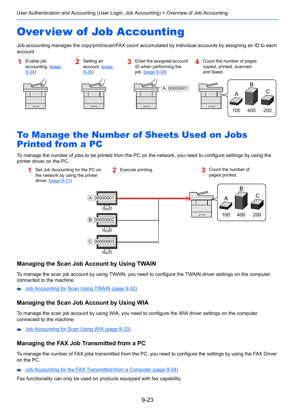 Overview of job accounting, Overview of job accounting -23 | Kyocera Ecosys m2040dn User Manual | Page 307 / 410