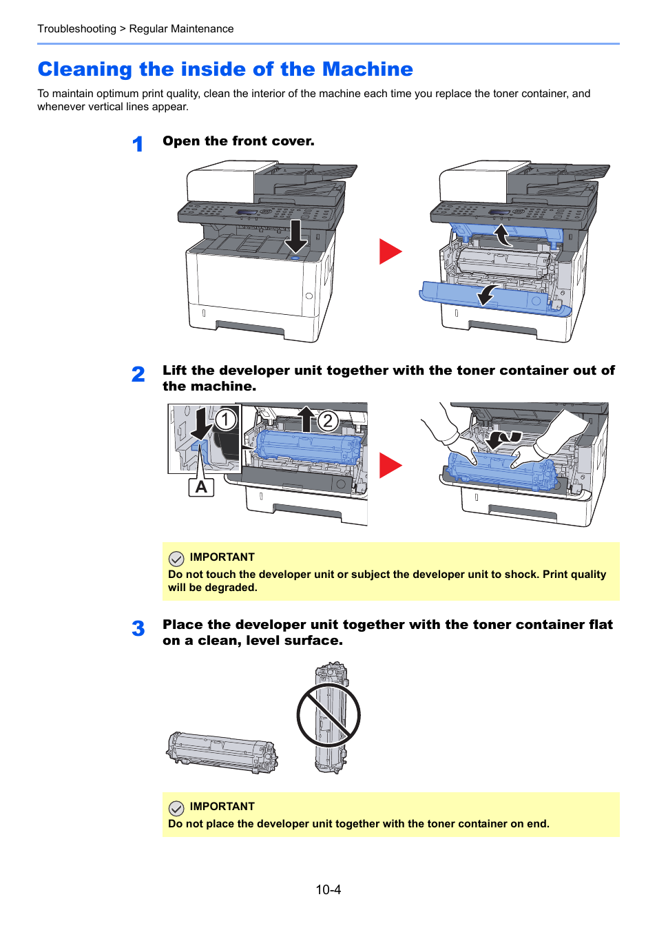 Cleaning the inside of the machine, Cleaning the inside of the machine -4 | Kyocera Ecosys m2040dn User Manual | Page 328 / 410