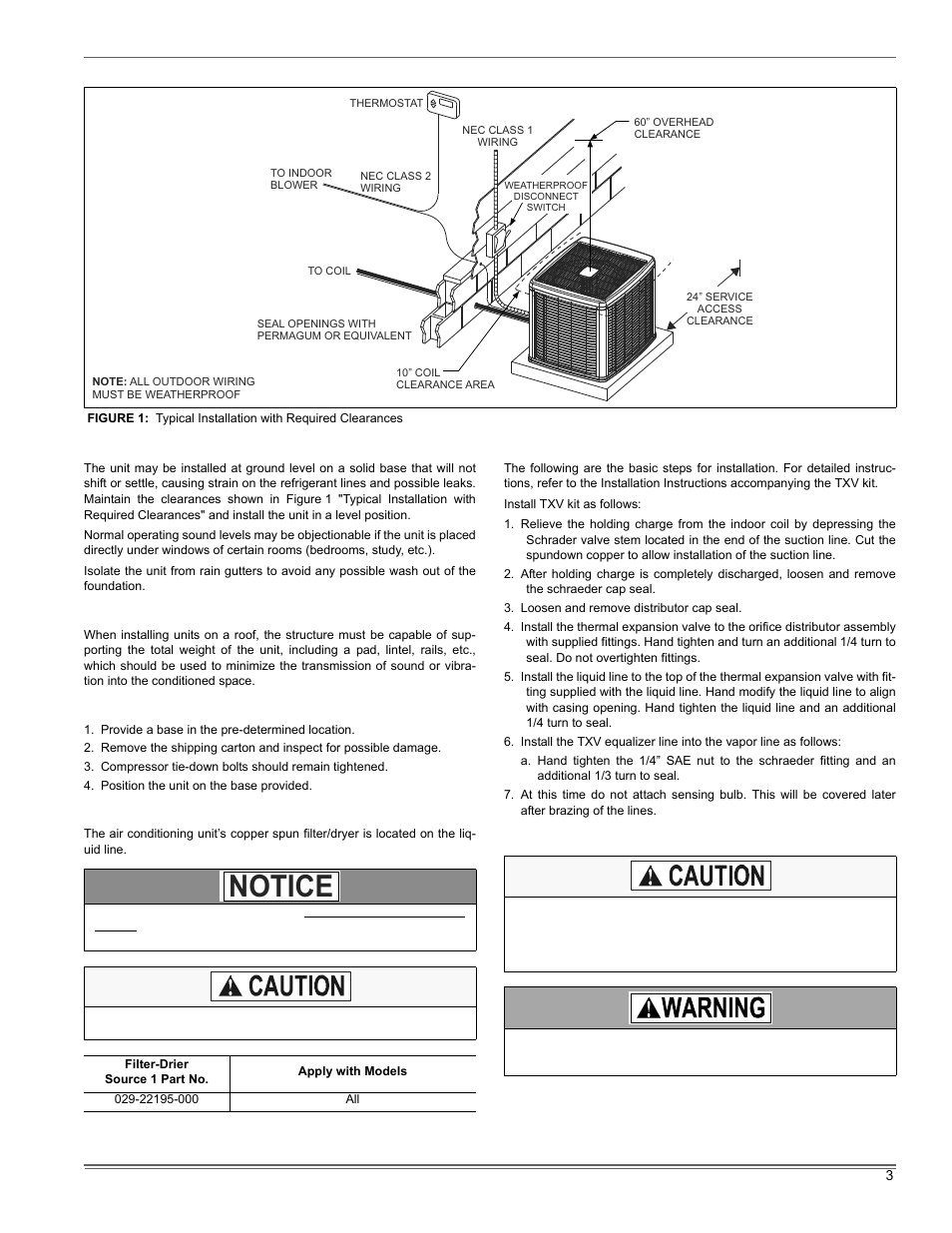 Notice | Thermo Pride Premiere XT 16 SEER User Manual | Page 3 / 24