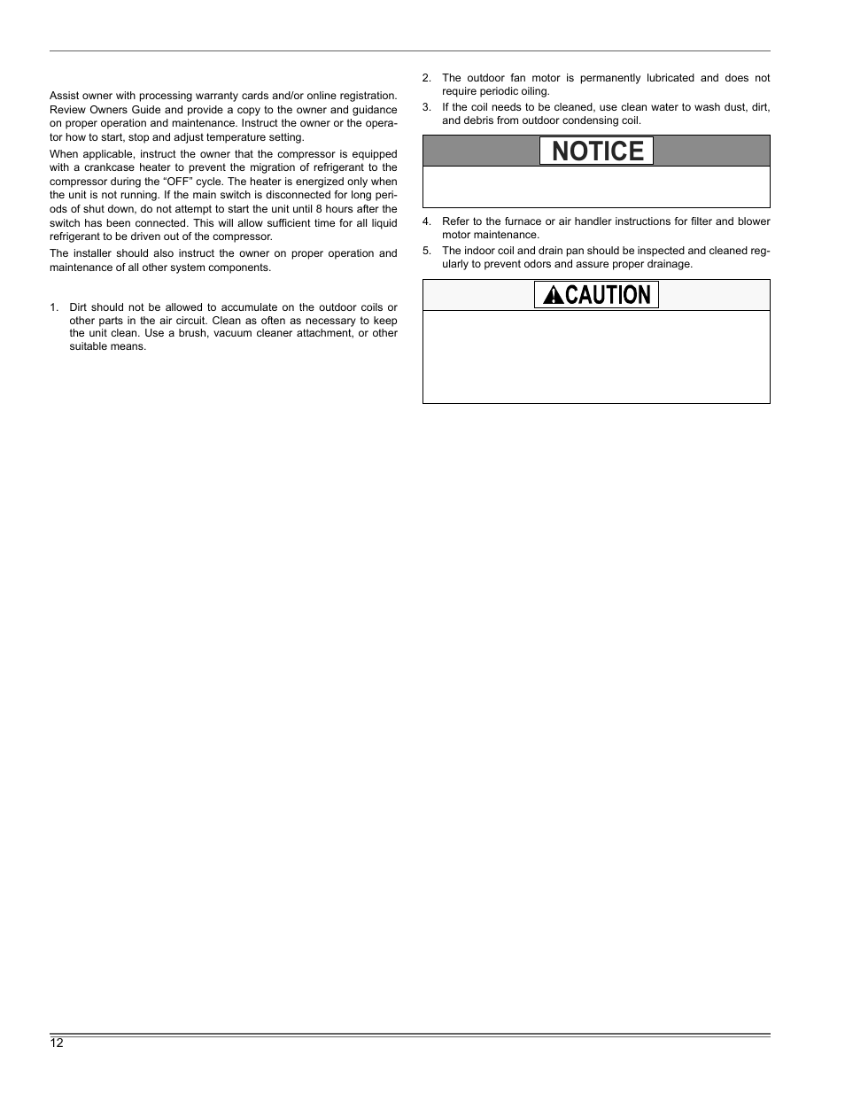 Notice | Thermo Pride DryR22 (LX-13) User Manual | Page 12 / 14