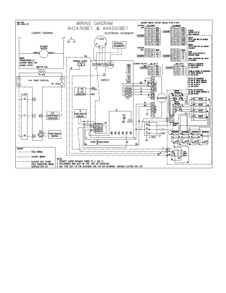 Thermo Pride Air Handlers ECM Blower 13/14 SEER (AH2) User Manual | Page 22 / 32