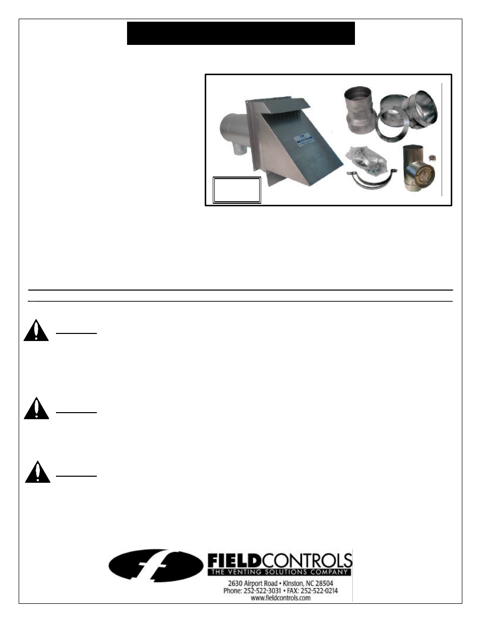 Thermo Pride Direct Vent Kit User Manual | 4 pages