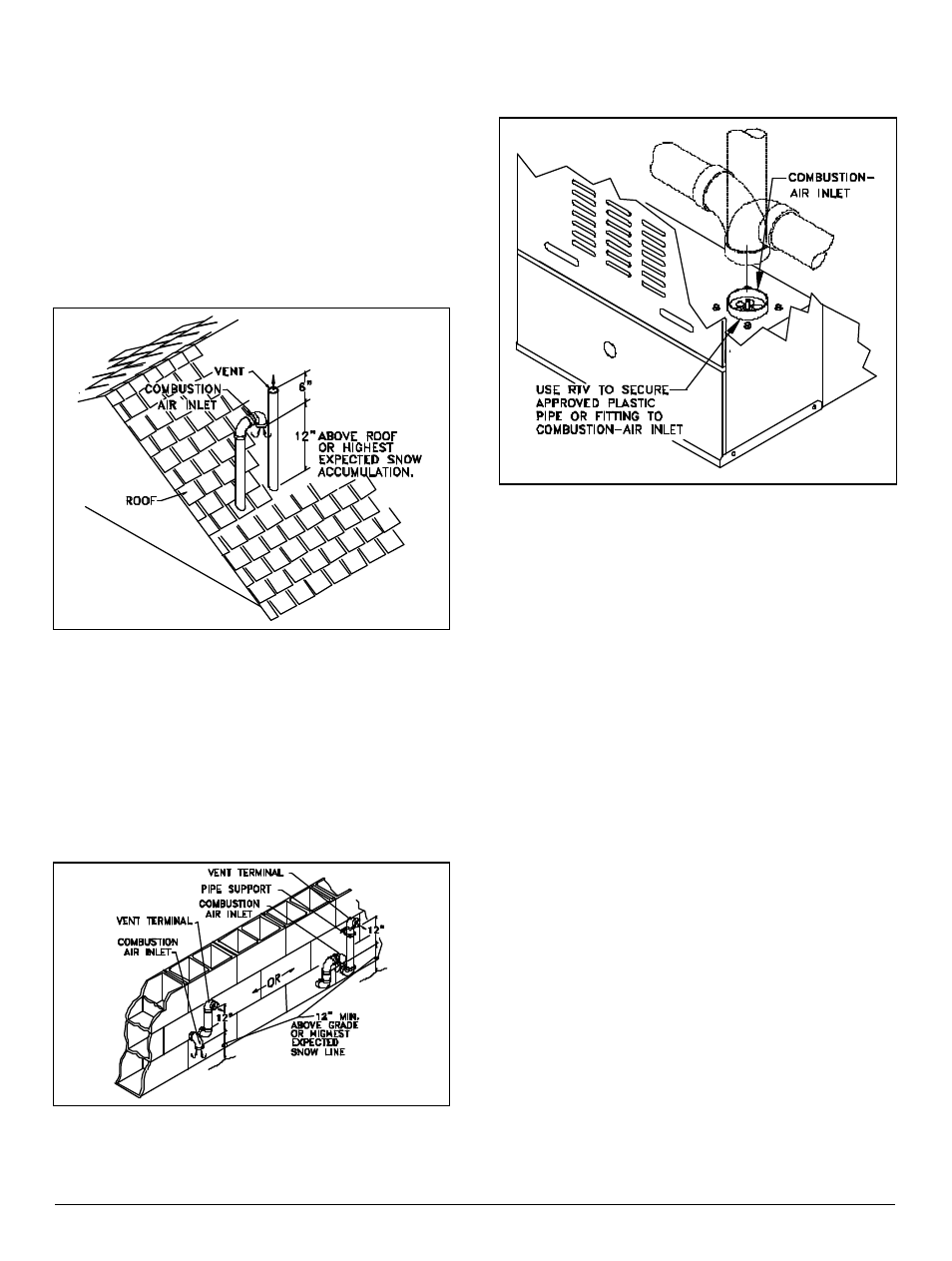 Non-direct venting (one pipe system) | Thermo Pride Thermo Pace Downflow/Horizontal Furnace (CSA) User Manual | Page 13 / 32